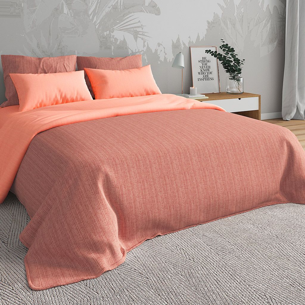 Наволочка 30х30см Персиково-миндальный К, с клапаном-запахом, перкаль 115г/м2, хлопок 100%, упаковка ПП 22х30см, Домашняя мода (Россия)  фото 2