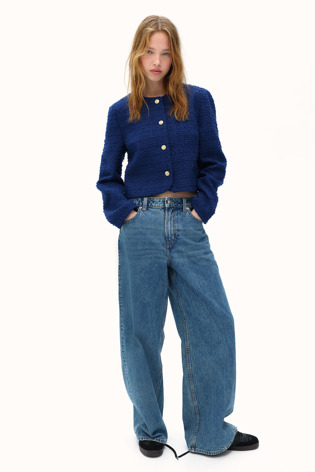 Chaqueta corta en boucle