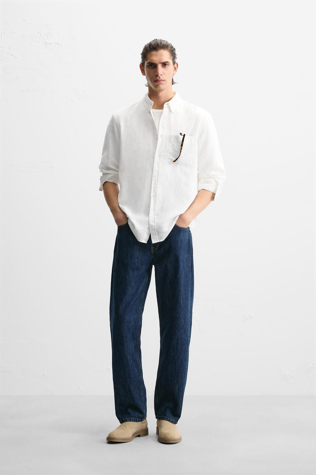 COTTON - LINEN SHIRT - Zara фото 2