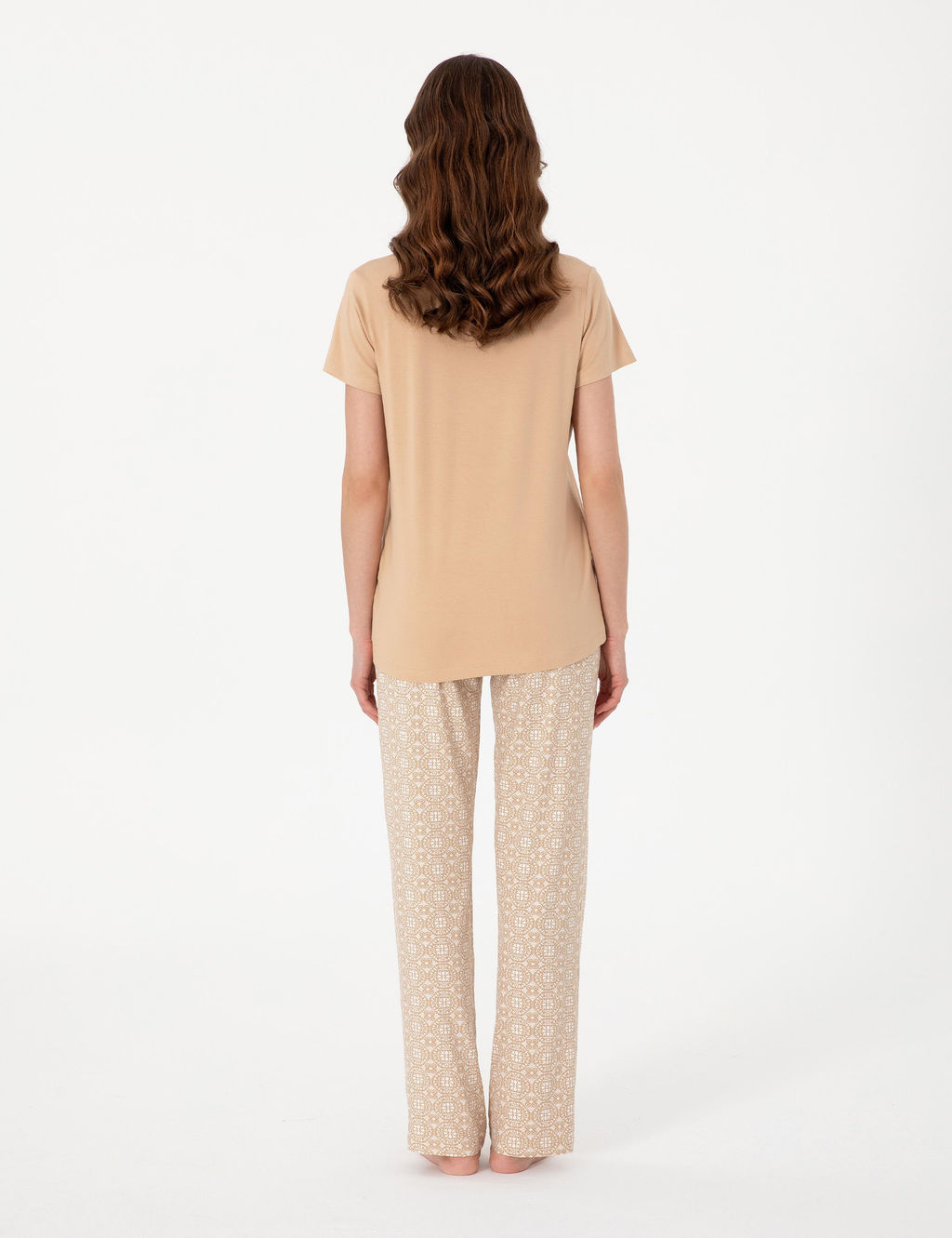 Bej K_sakollu Pijama Tak_m_ - Pierre cardin фото 5