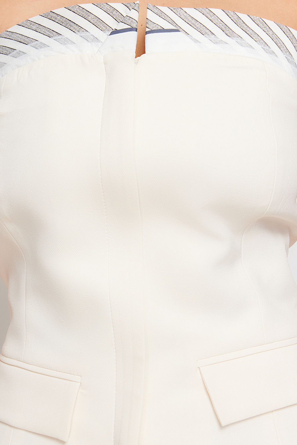 Trendyolmilla Ekru Regular Straplez Dokuma Yelek TWOSS24YE00019  фото 13