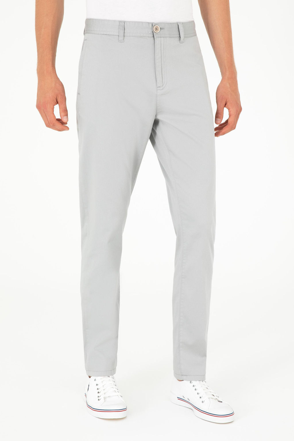 Мужские серые брюки из плотной ткани Неожиданная скидка в корзине - U.s. polo assn фото 2