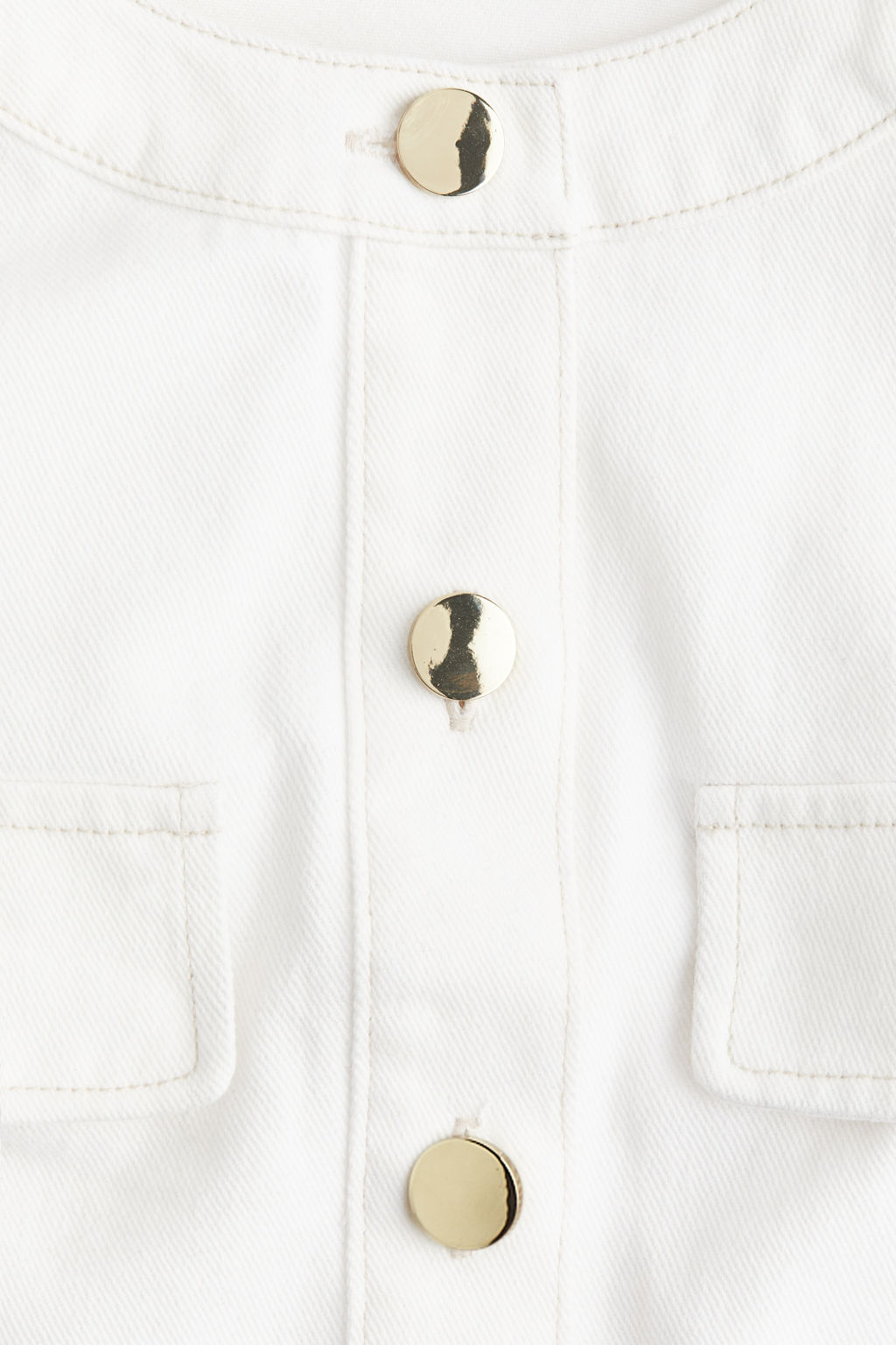 Top denim cropped - H&m фото 2