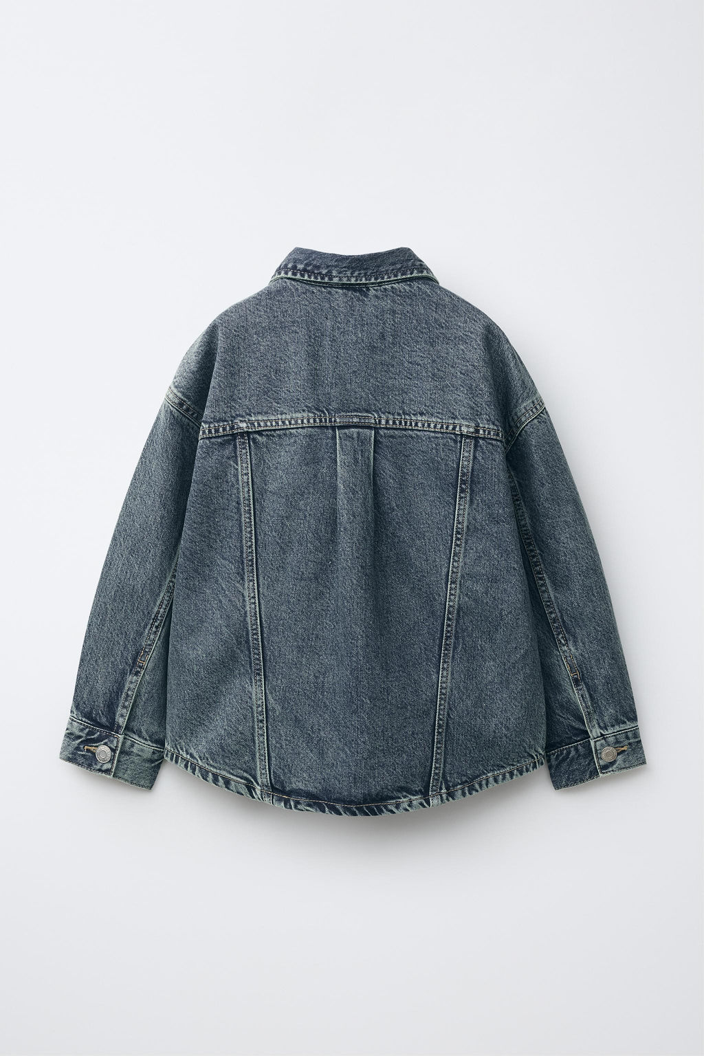 SOBRECAMISA DENIM / Azul / Verde - Zara фото 3