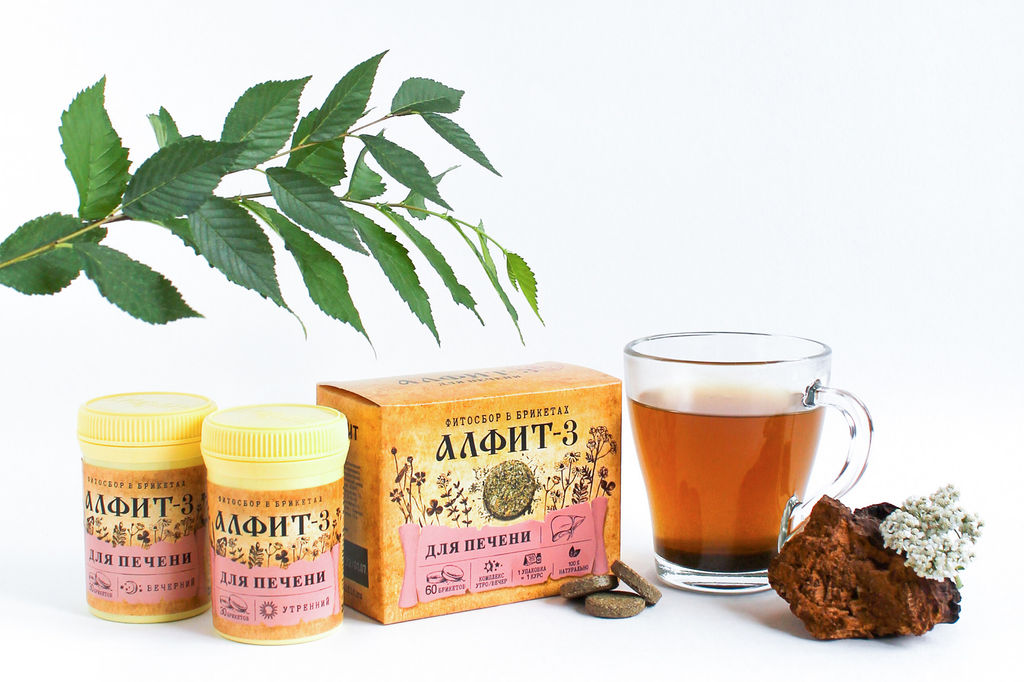 Алфит-3 Для печени БАД в брикетах Алфит 1185