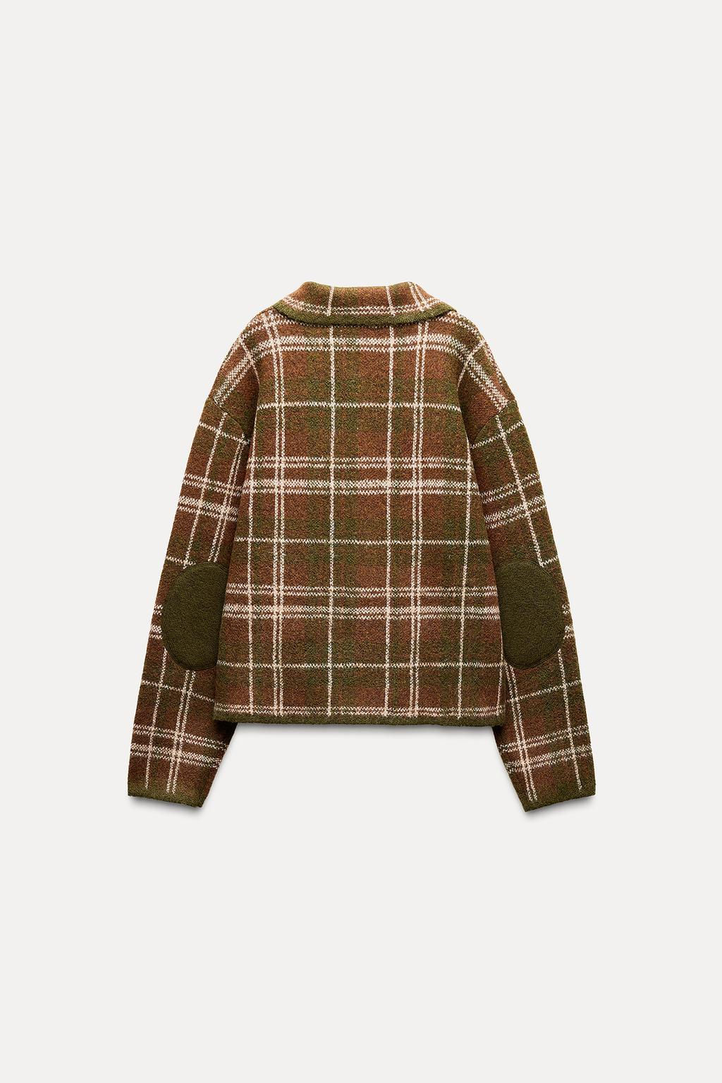 CHECK KNIT CARDIGAN - Zara фото 4
