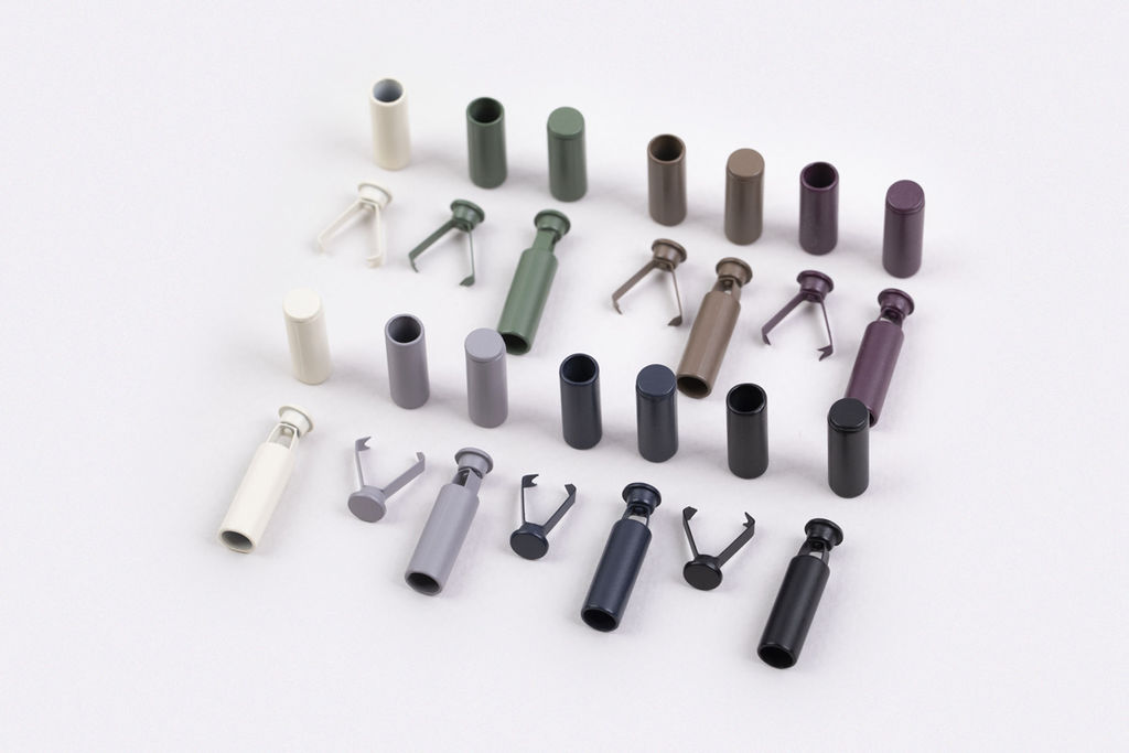 Концевик металл Gamma GB 1652 цветные в пакете 20 шт №2 Белый