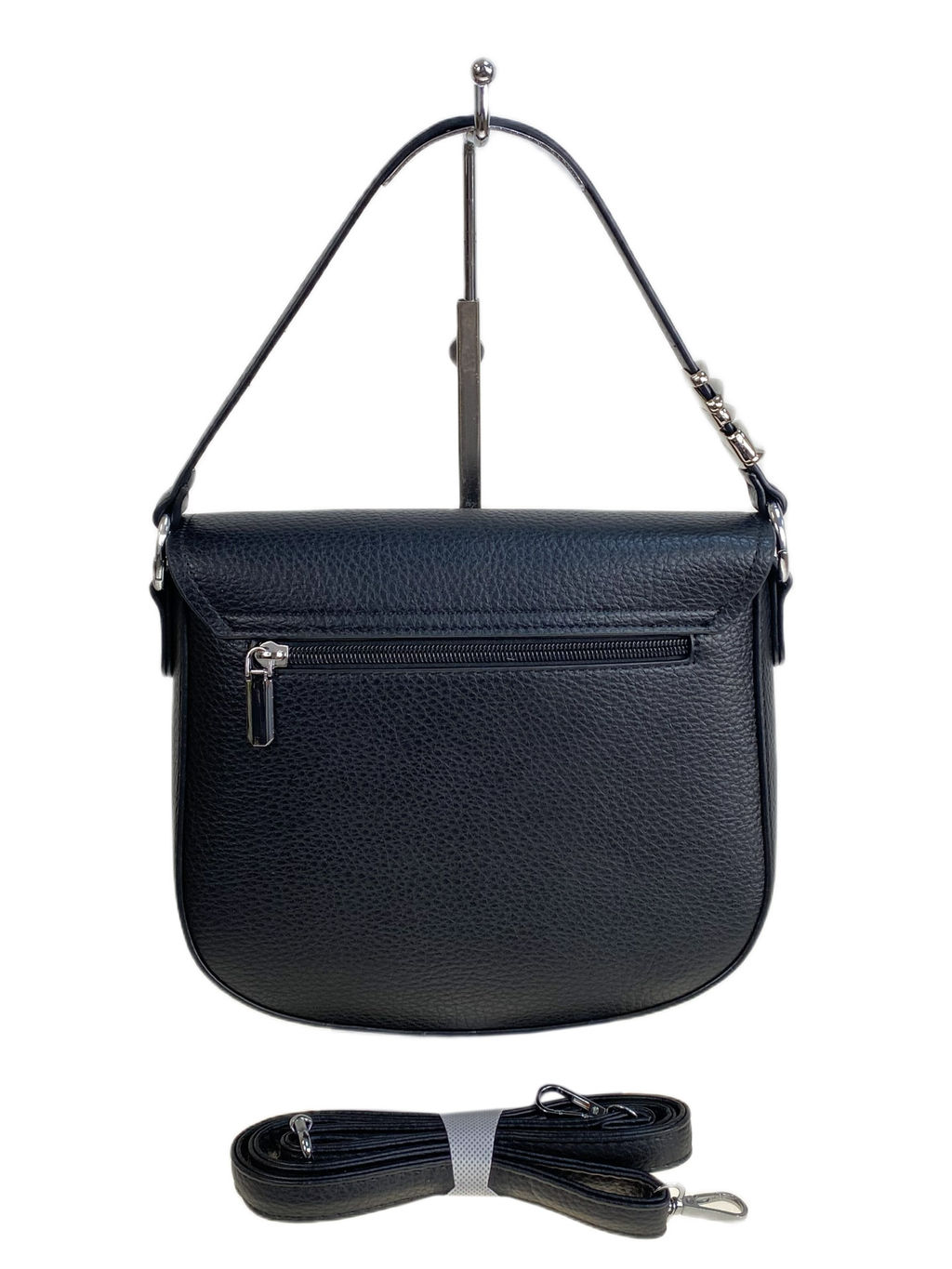 Женская сумка из искусственной кожи, цвет черный - Greta фото 2