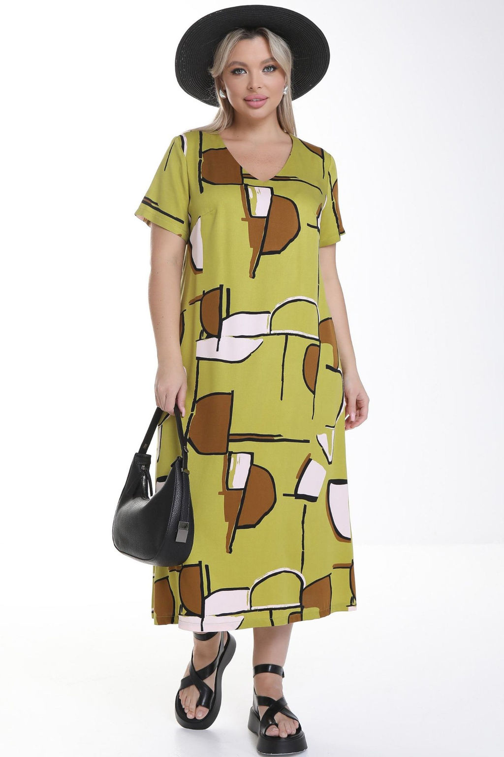 Платье П-2230/2 Цвет:оливковый - Леди агата фото 3