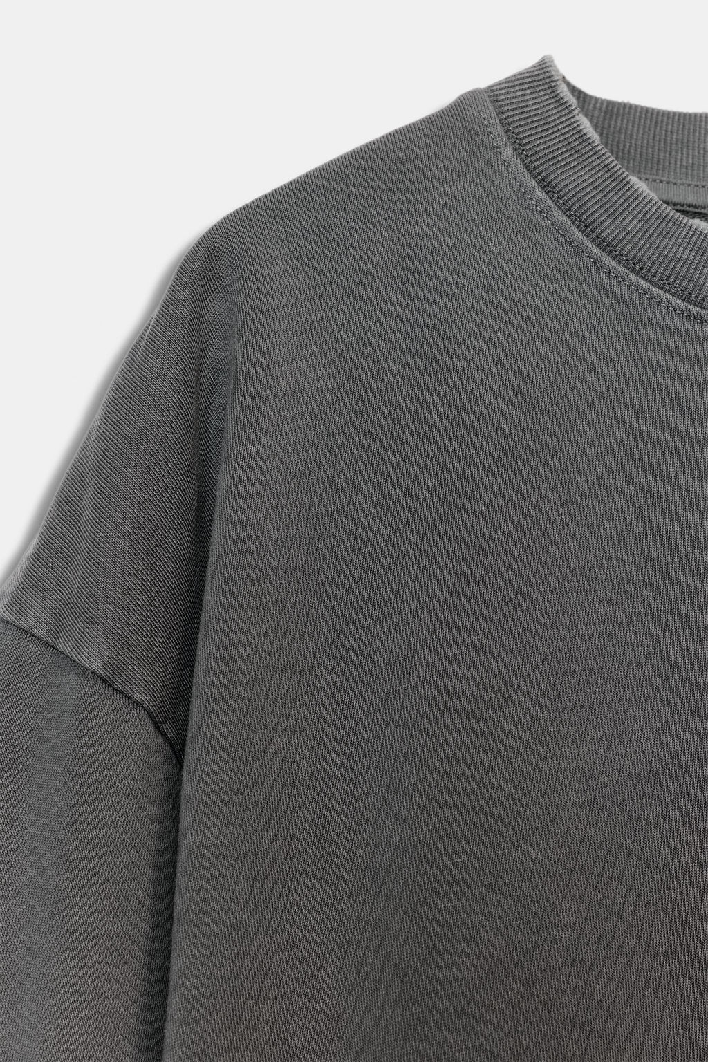 SUDADERA EFECTO LAVADO / Plomo - Zara фото 7