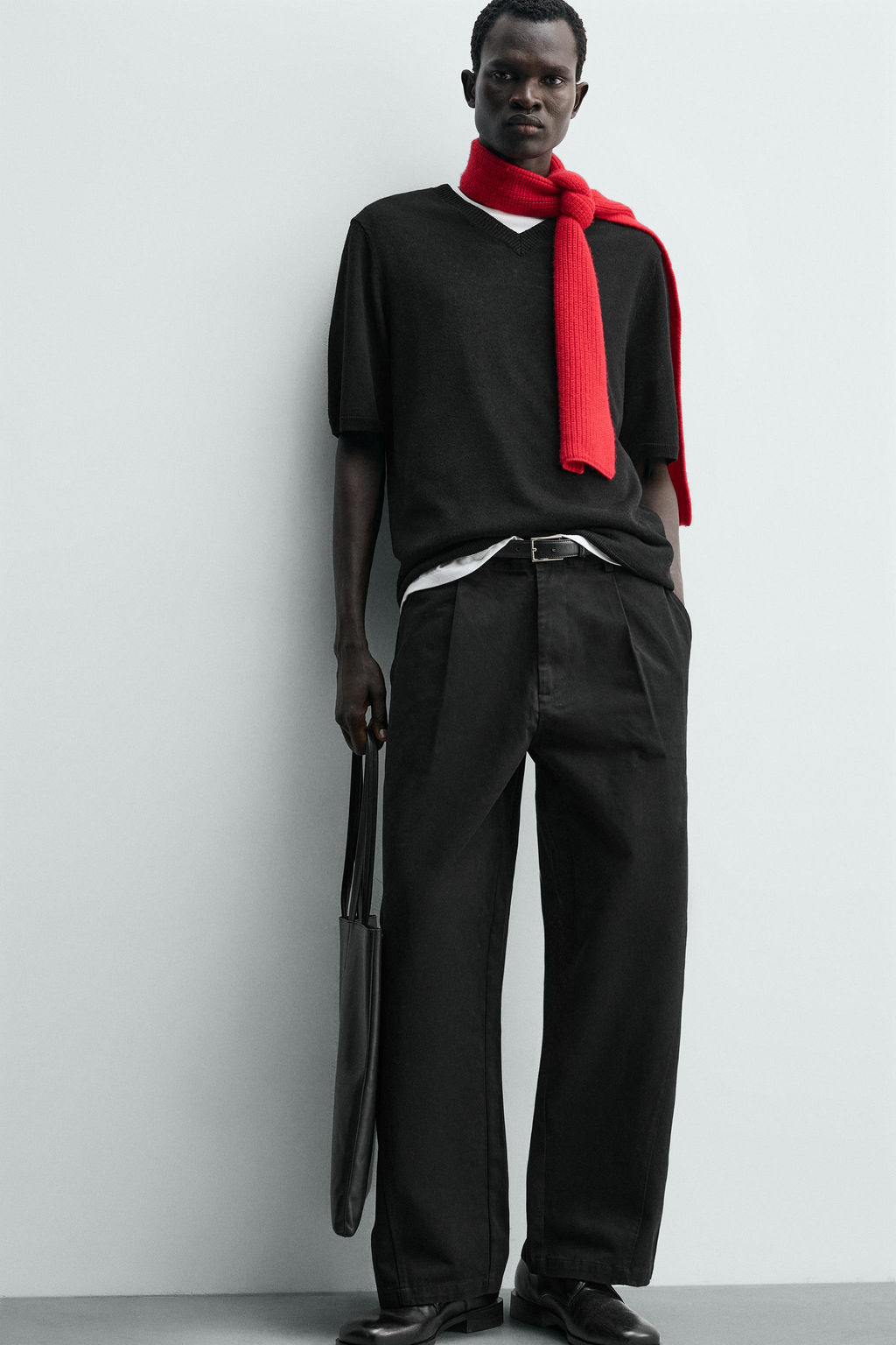 RELAXED BALLOON FIT PLEATED TROUSERS - Zara фото 25