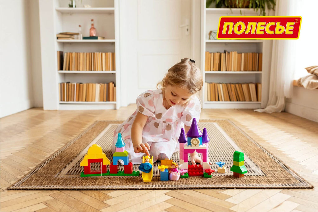 Конструктор Макси - Весёлая принцесса (70 элементов) (в коробке) - Полесье фото 8