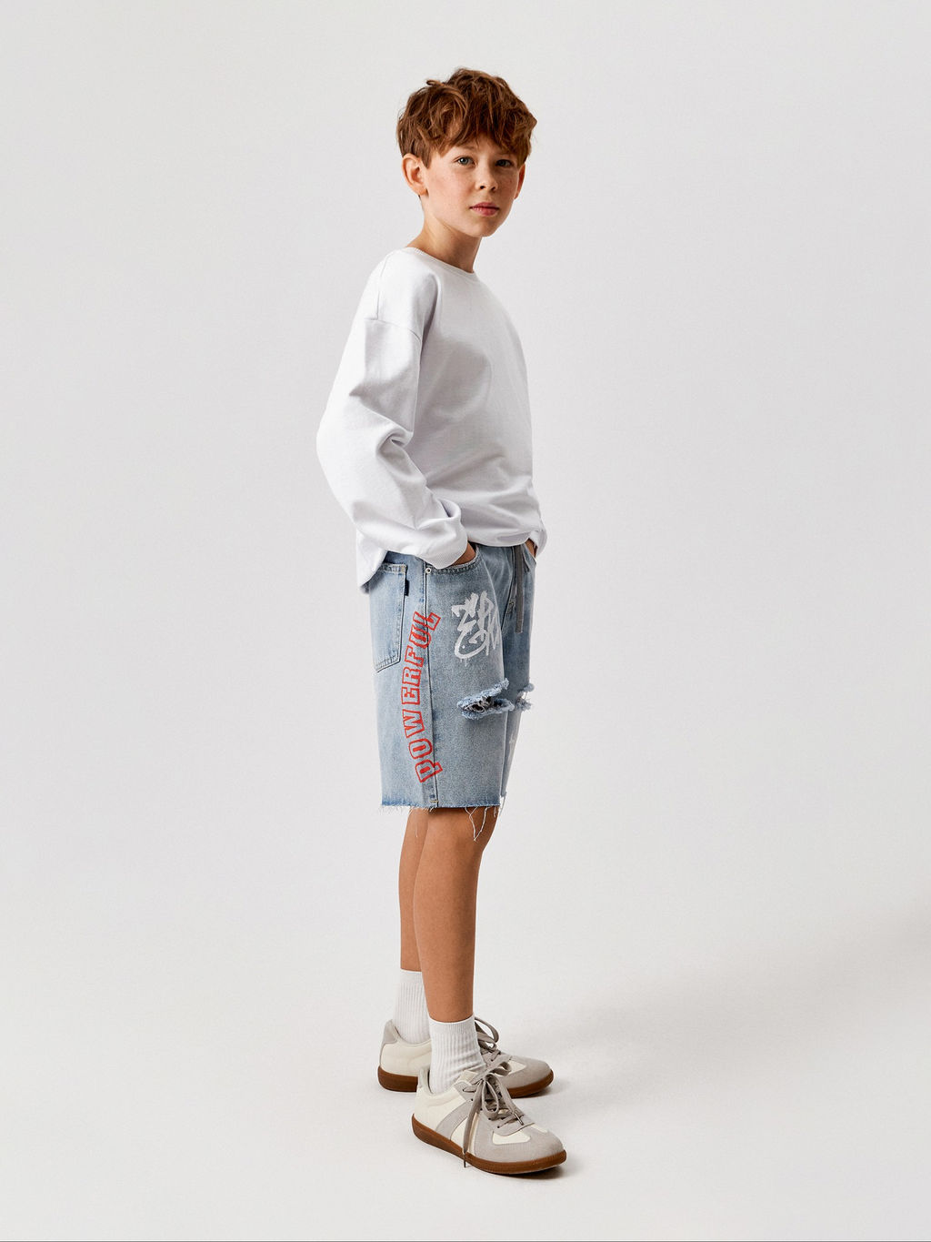 ACOOLA / Шорты джинсовые детские для мальчиков Aigon голубой  фото 4