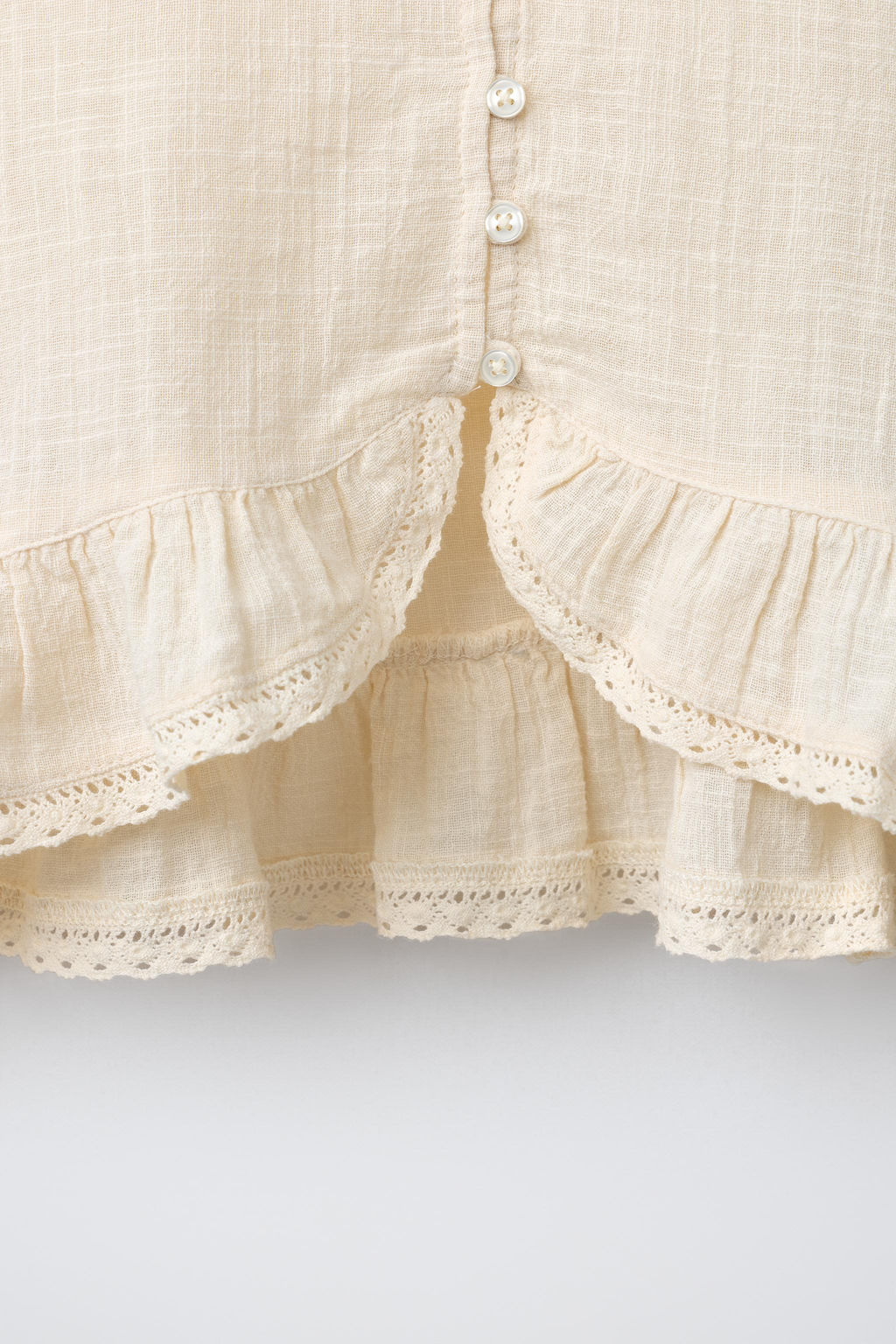 CAMISA PUNTILLA / Crudo - Zara фото 5