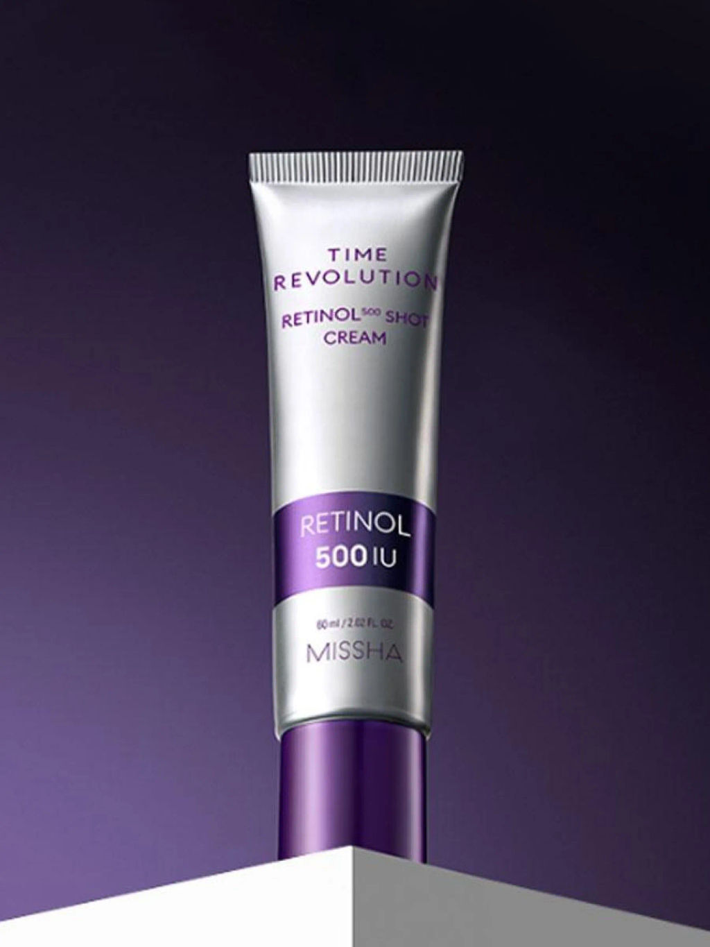 MISSHA Time Revolution Retinol 500 Shot Cream Антивозрастной крем для лифтинга и сияния лица с ретинолом  фото 5