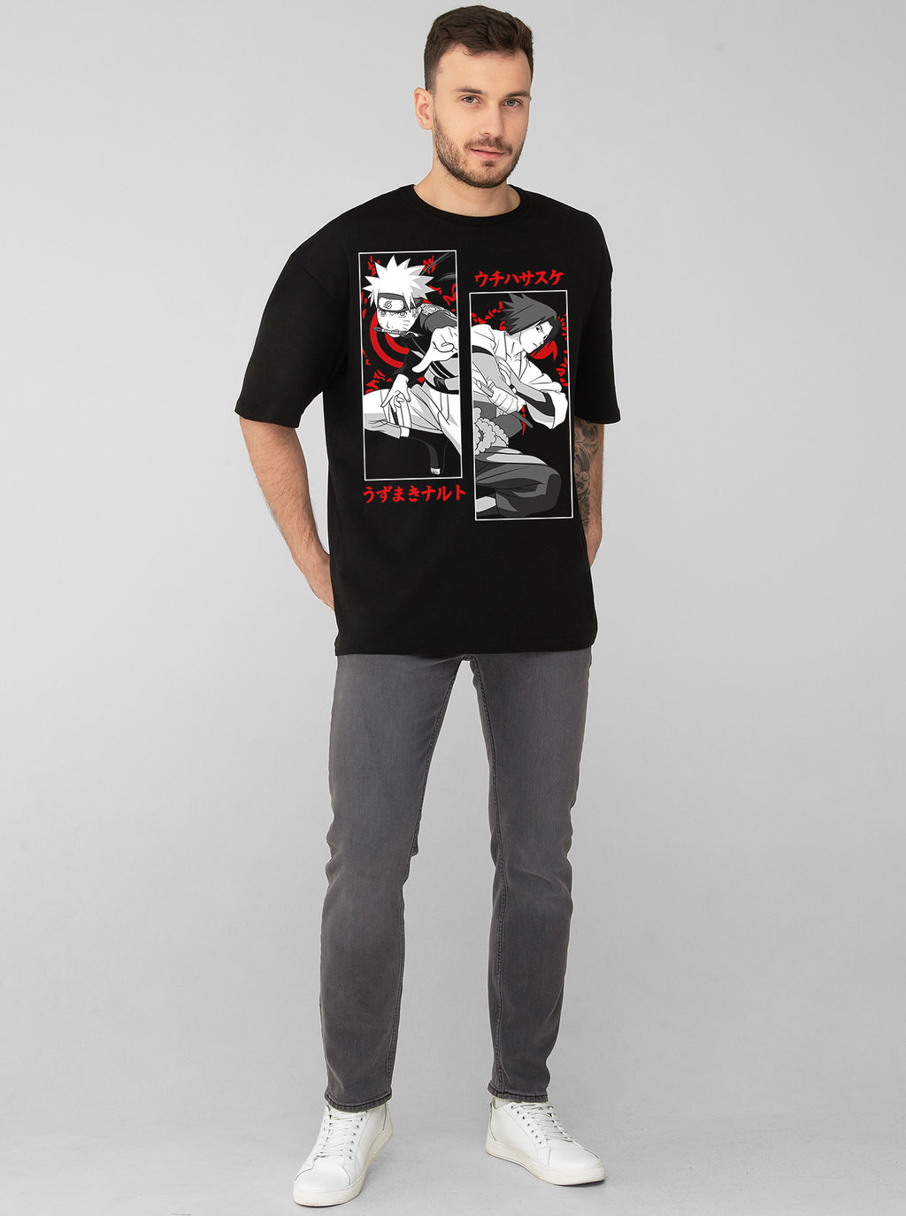 Мужская футболка оверсайз Карате Аниме - Good фото 2