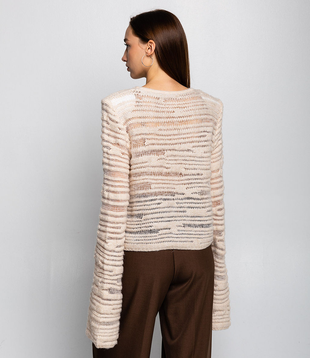 Джемпер #КТ6021 (1), светло-бежевый - Dommod фото 3