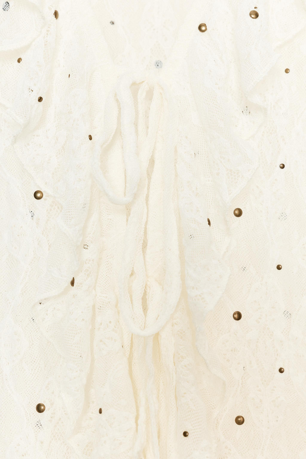 STUDDED LACE TOP - Zara фото 8