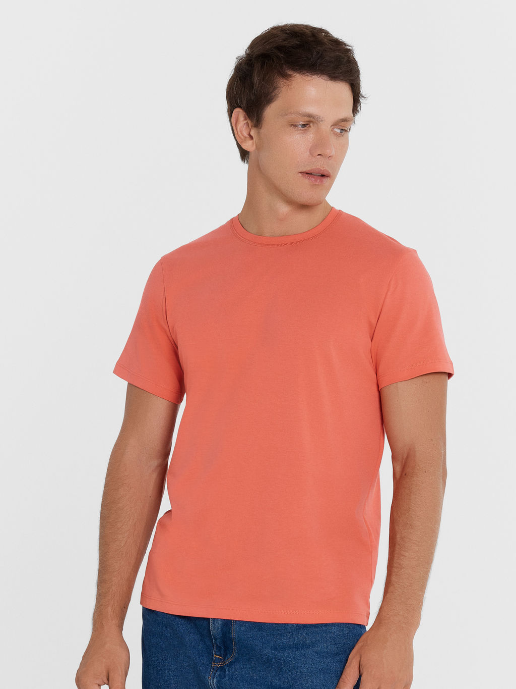 Футболка мужская в кораллово-красном цвете коралл 111876 - Mark formelle фото 2