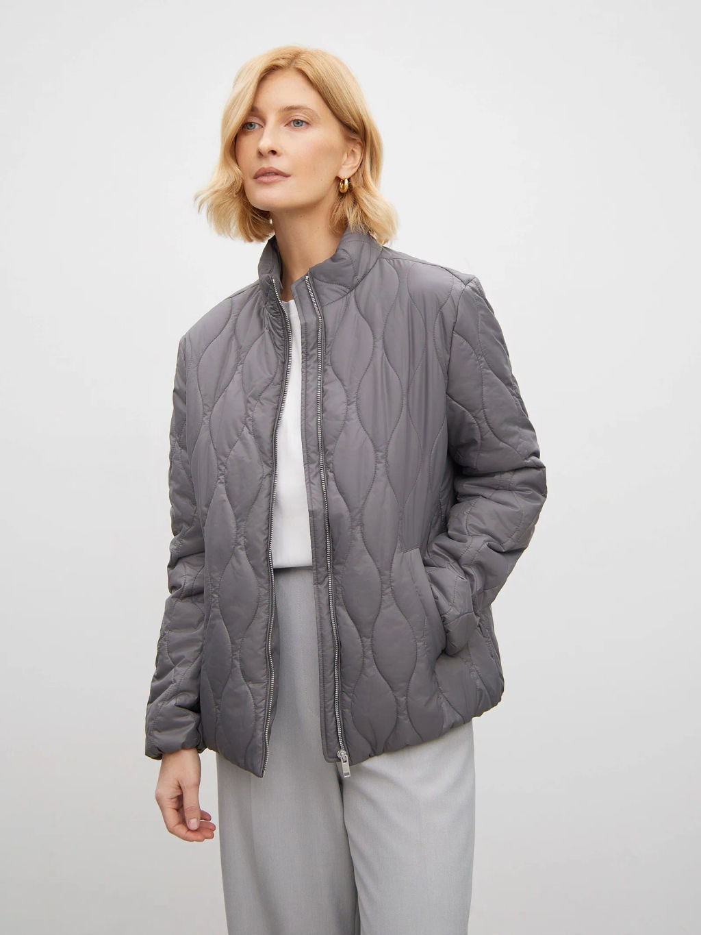 Куртка с воротником - стойкой - Emka фото 3