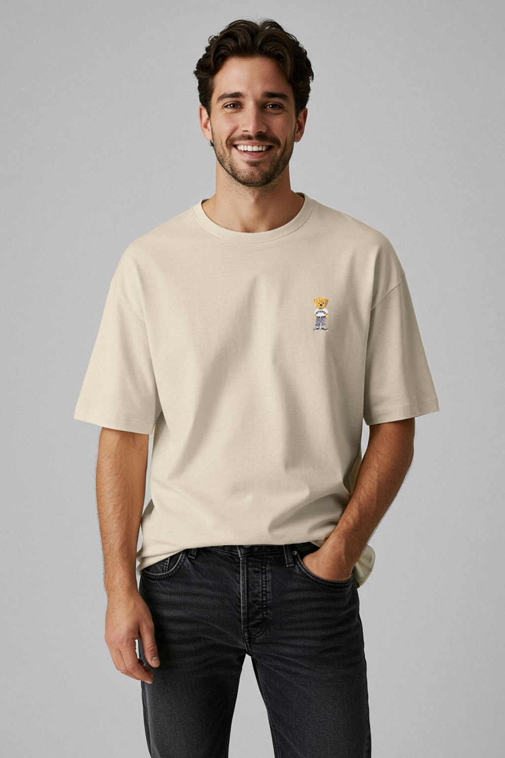 TRENDYOL MAN Siyah Unisex Regular/Normal Kesim Ay?c?k Bask?l? %100 Pamuklu T-Shirt TMNSS25TS00161 - Trendyolmilla фото 37