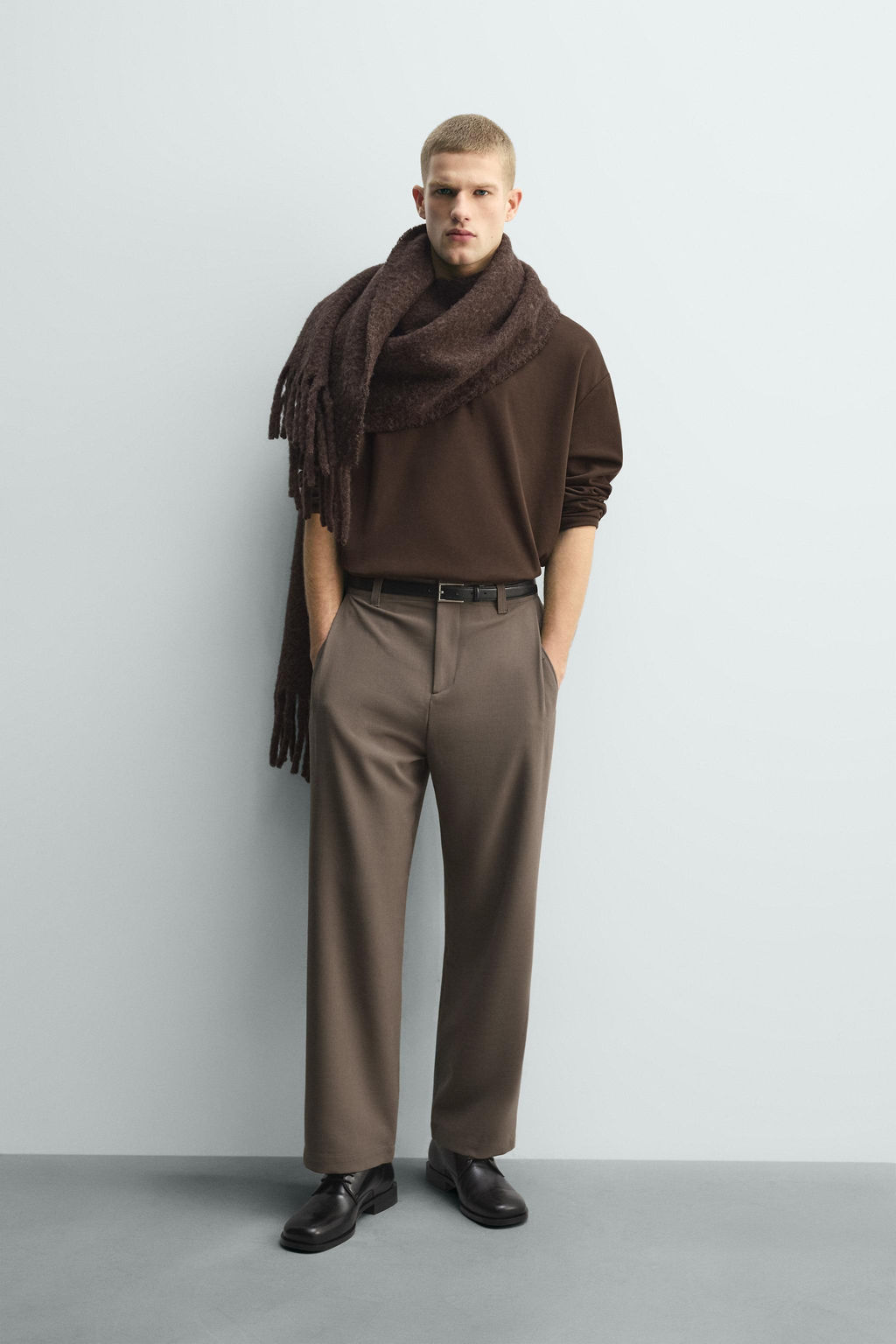 PLEATED RELAXED FIT TROUSERS - Zara фото 11
