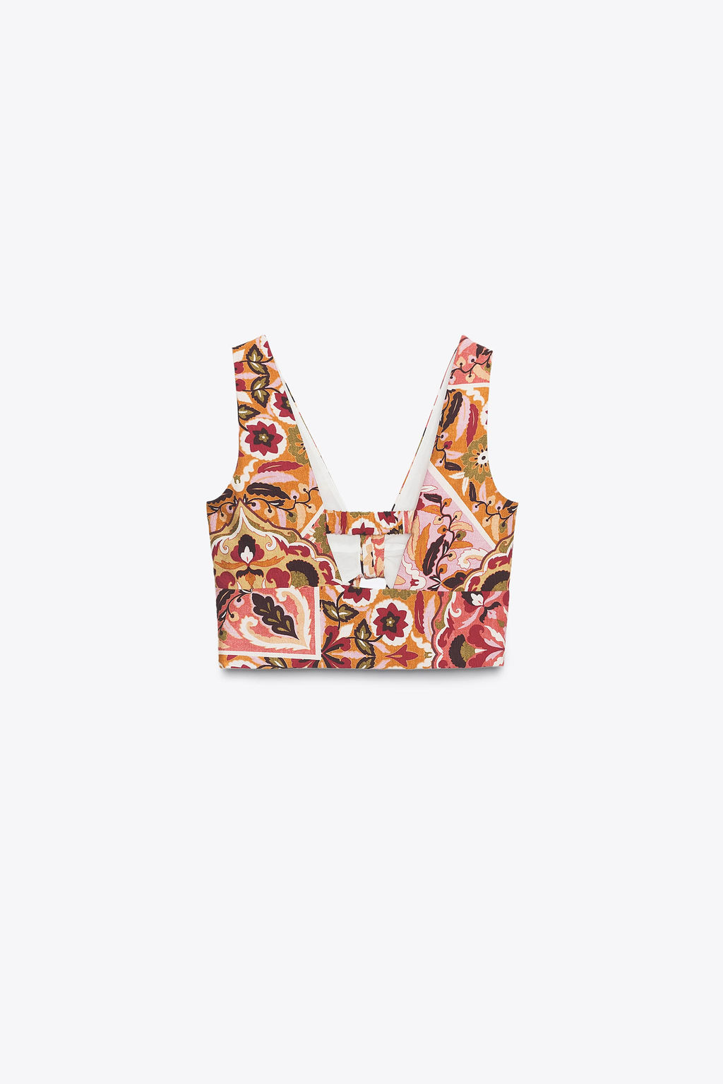 RUSTIC PRINTED KNOT TOP - Zara фото 7