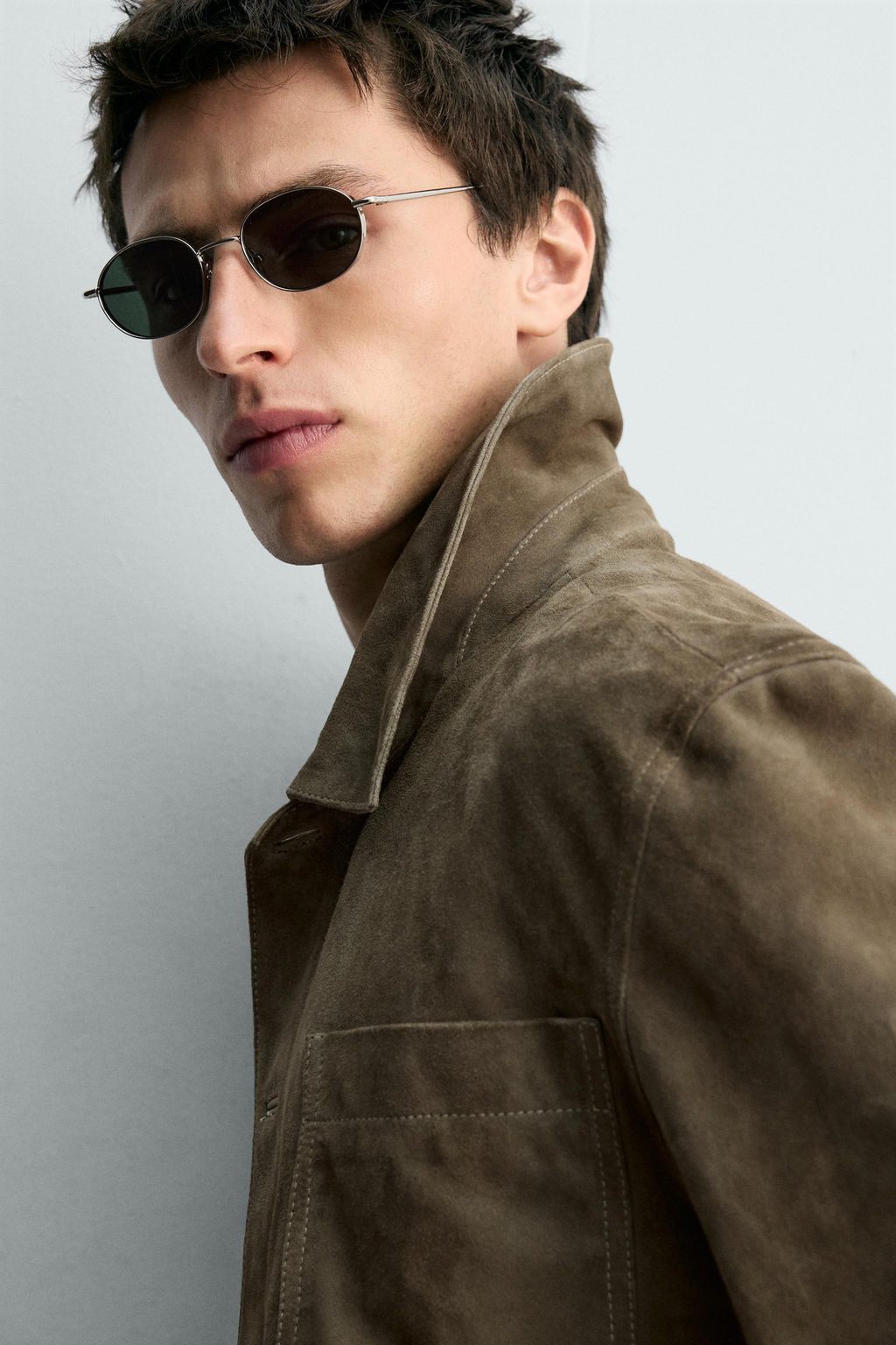 LIMITED EDITION LEATHER SUEDE JACKET WITH POCKETS - Zara фото 6