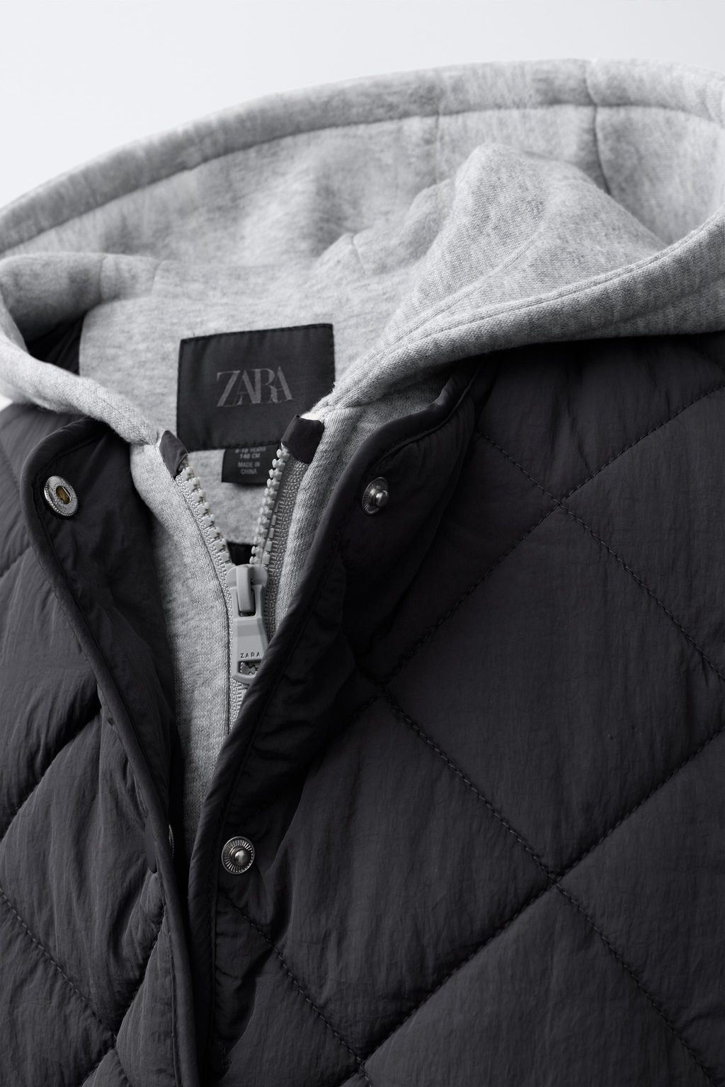 PADDED JACKET HOODIE HOOD - Zara фото 5