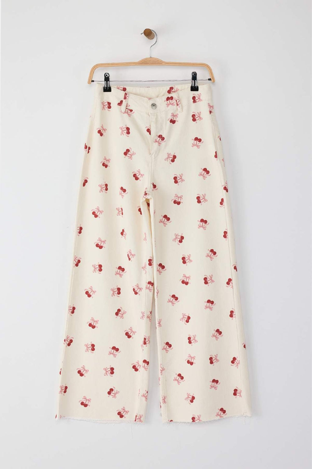 Trendyolmilla Ekru Yuksek Bel Culotte Jeans TWOSS25JE00214 фото 5