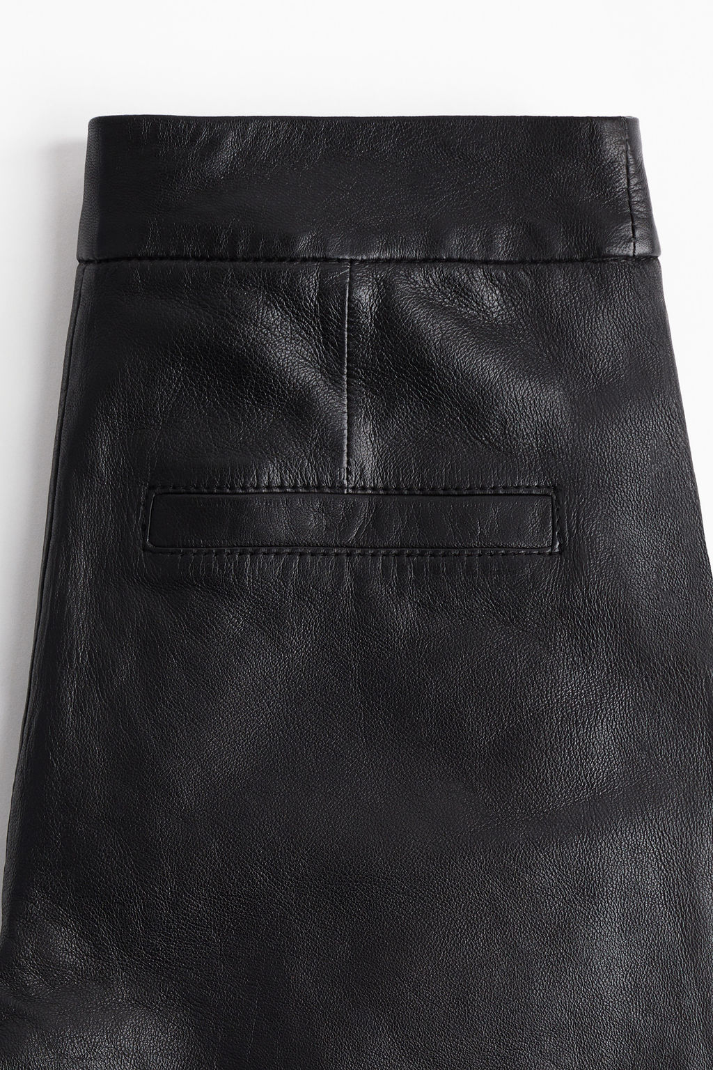 Pantal?n bootcut de piel