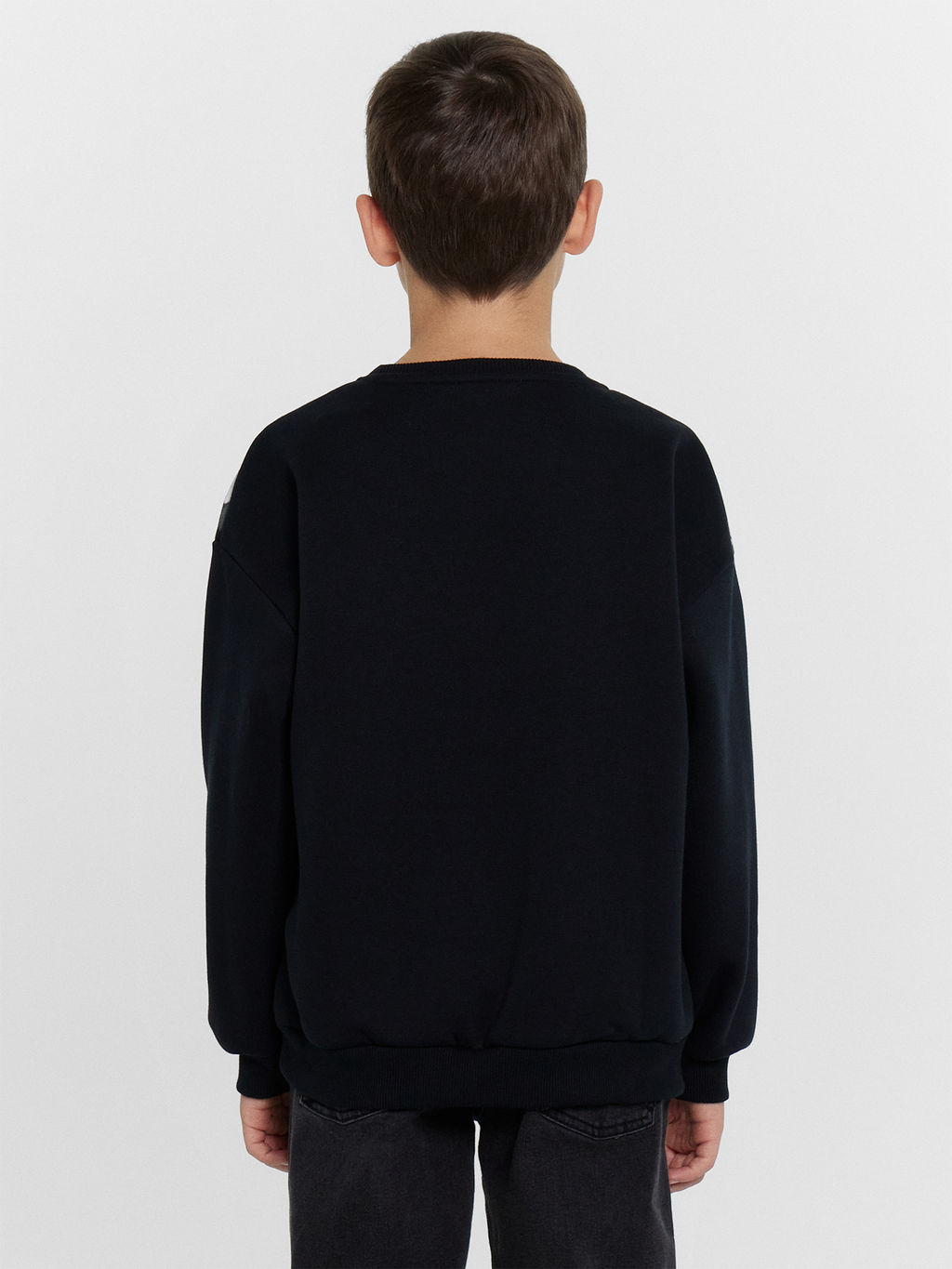 Свитшот для мальчиков черный с печатью - Mark formelle фото 4