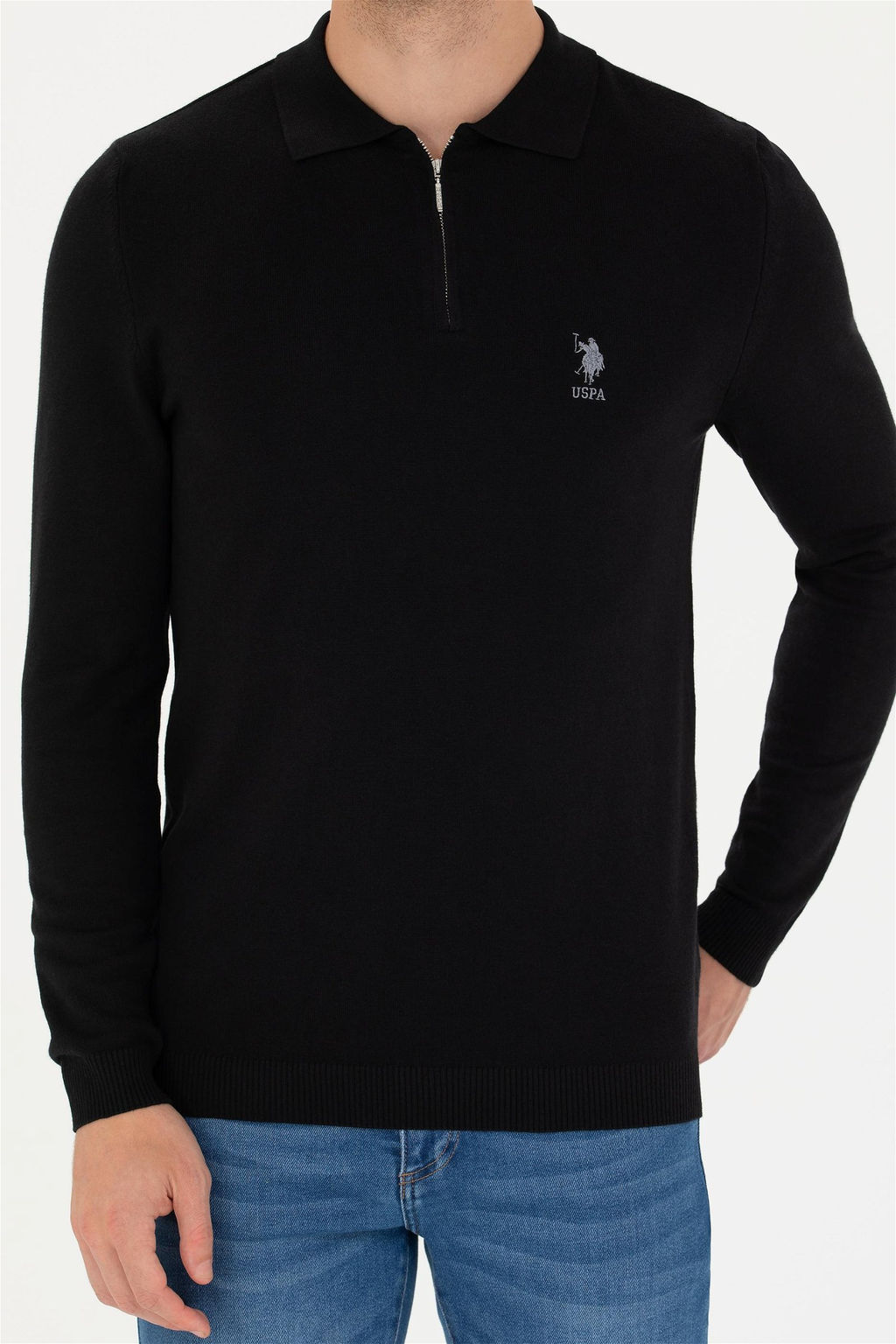 U. S. Polo Assn / Мужской черный свитер - U.s. polo assn фото 13