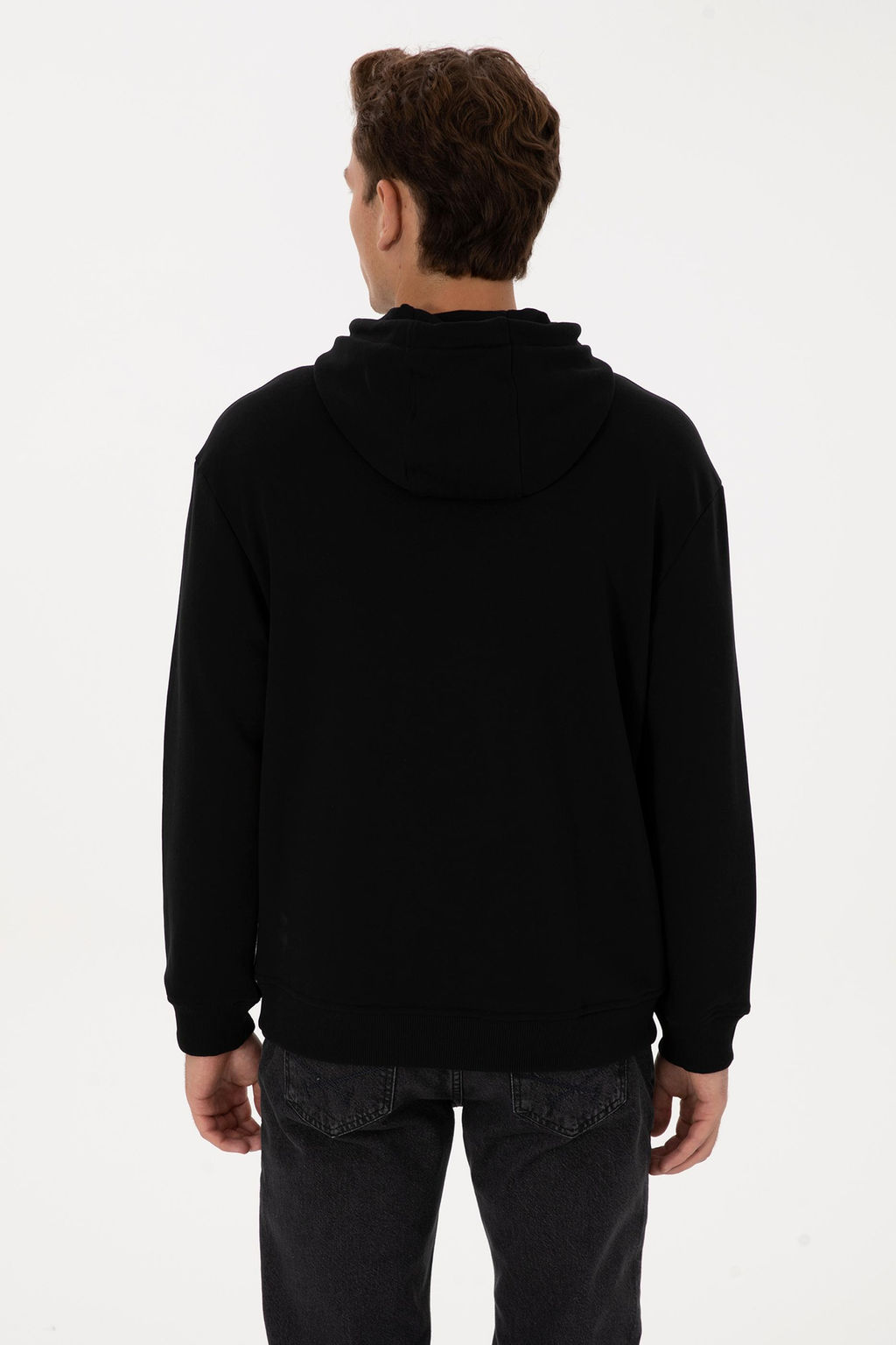 Erkek Siyah Basic Sweatshirt - U.s. polo assn фото 5