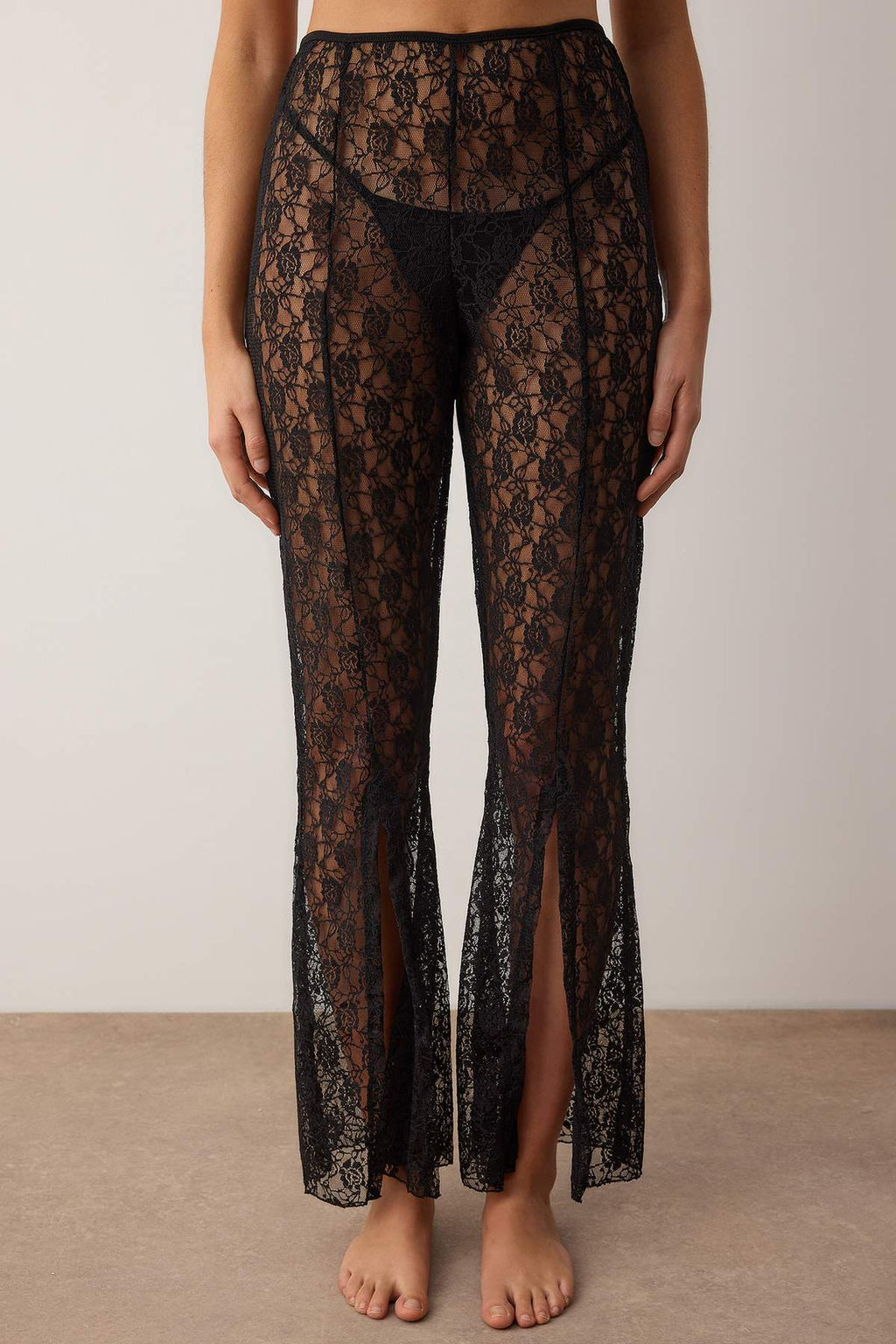 Siyah Dantel Kaps?z Ic Camas?r? Tak?m? THMAW26CC00030 - Trendyolmilla фото 3