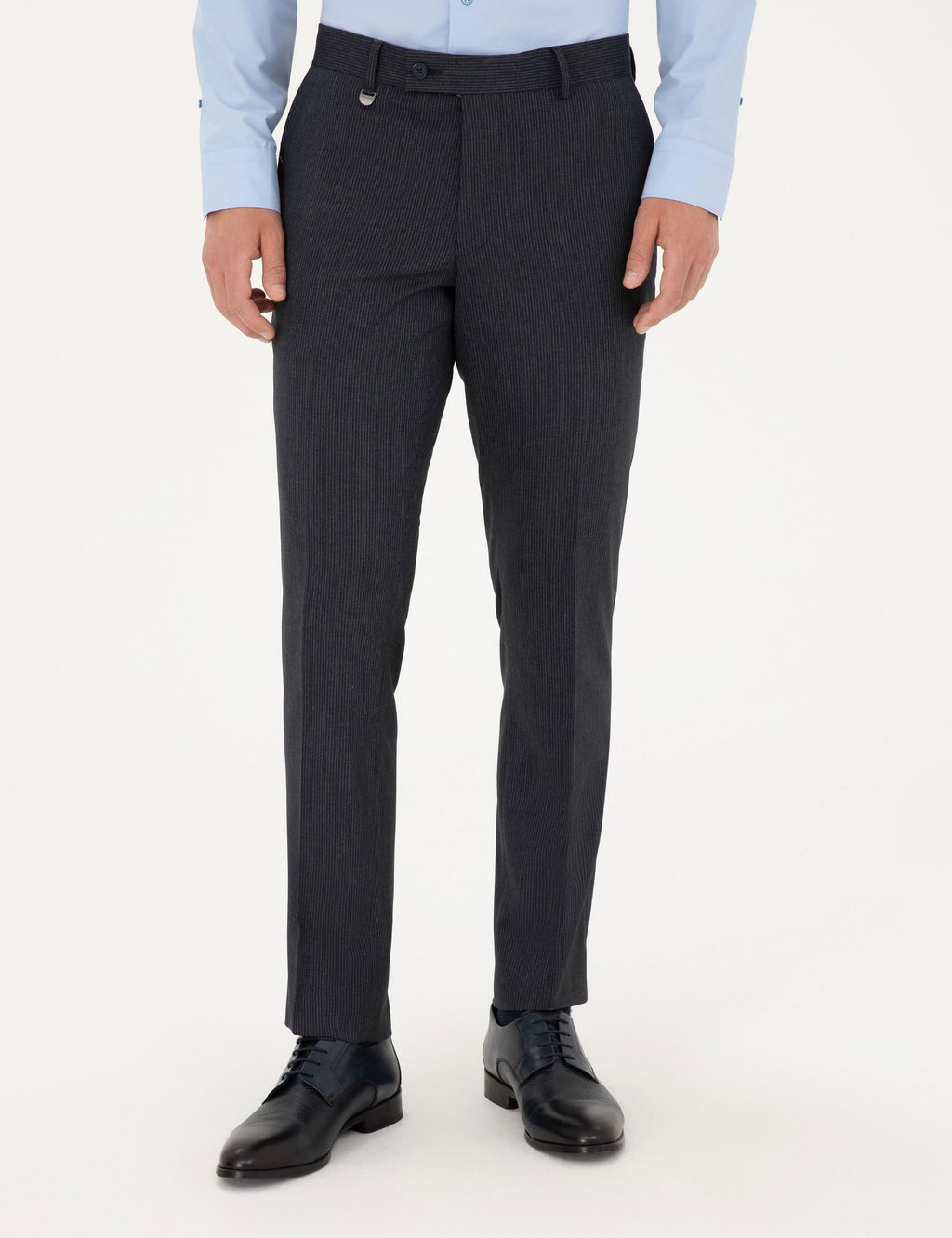 Lacivert Slim Fit _izgili Kuma_ Pantolon - Pierre cardin фото 2