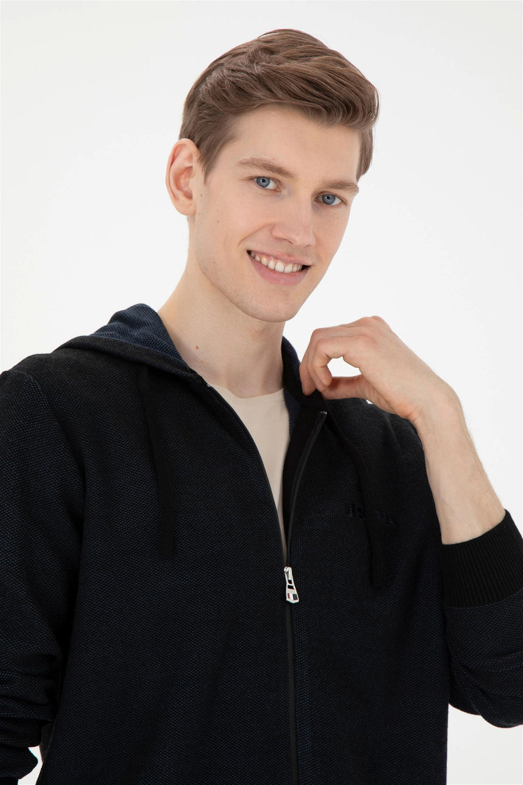 Кардиган мужской U. S. Polo Assn темно-синий из акрила - U.s. polo assn фото 2