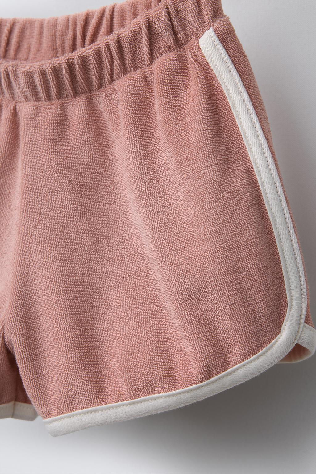 CONTRAST PIPING TERRY BERMUDA SHORTS - Zara фото 3