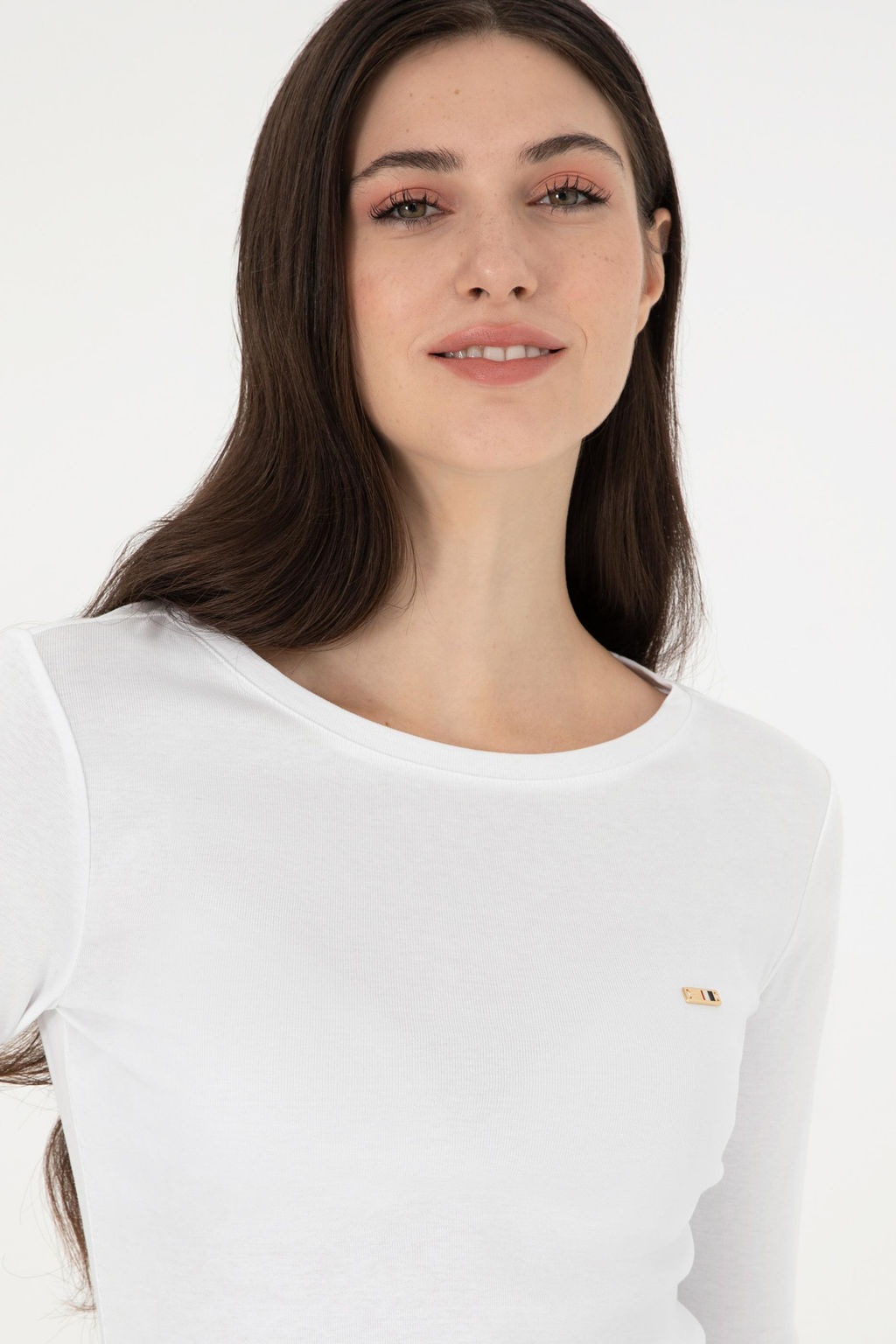 Женский белый свитшот с круглым вырезом Неожиданная скидка в корзине - U.s. polo assn фото 2