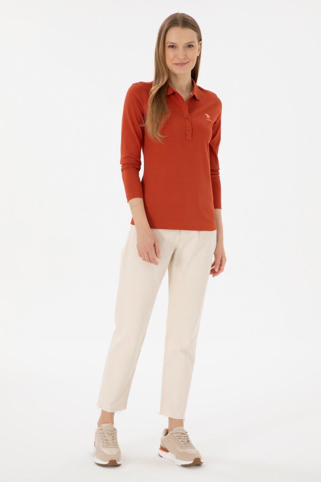 Kad_n Kiremit Basic Sweatshirt - U.s. polo assn фото 4