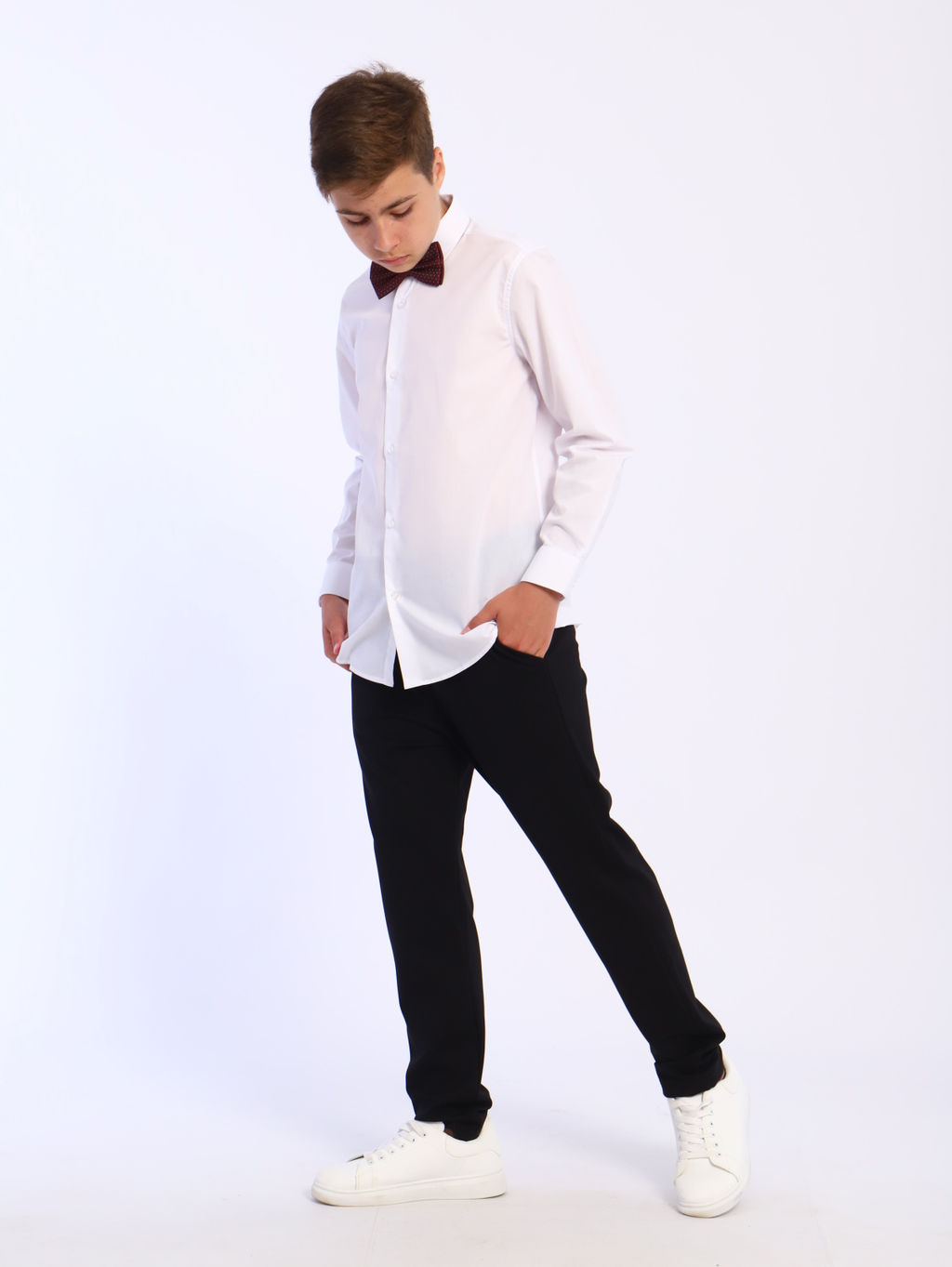 Ладошки / Рубашка Школьник белый  фото 7