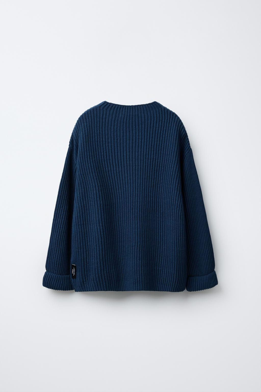 EMBROIDERED TEXT KNIT JUMPER - Zara фото 4