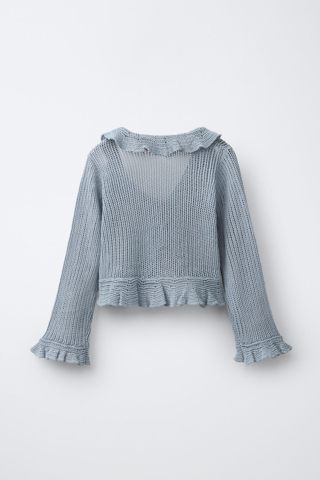 CHAQUETA PUNTO VOLANTE / Azul / Gris - Zara фото 2
