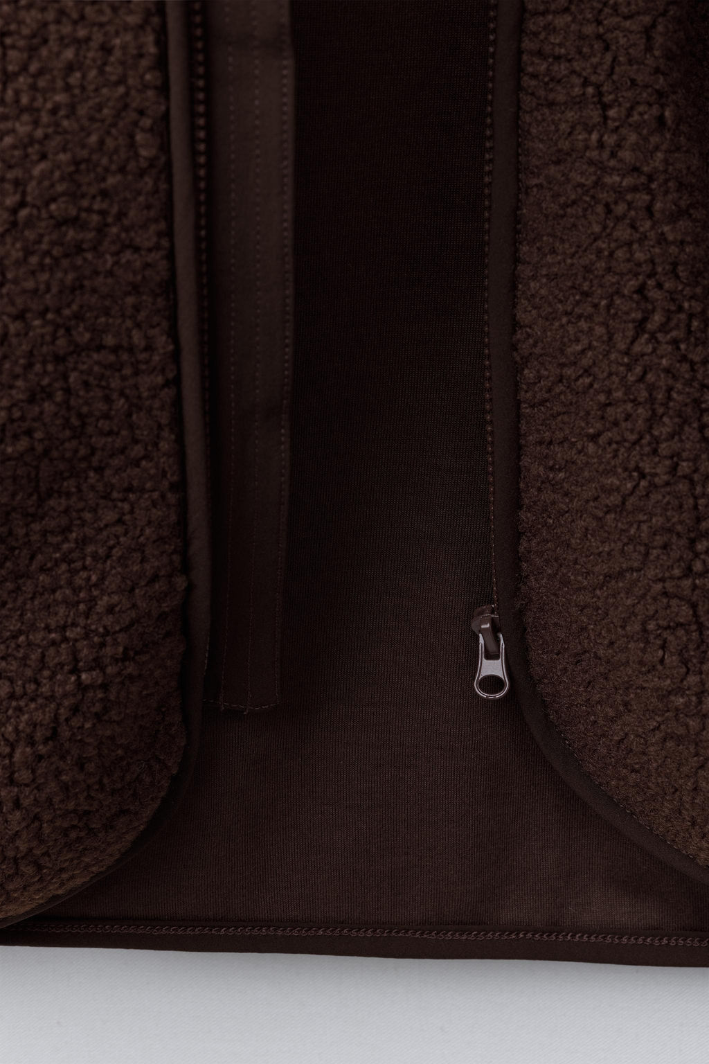 FAUX SHEARLING JACKET WITH WELT DETAILS - Zara фото 8