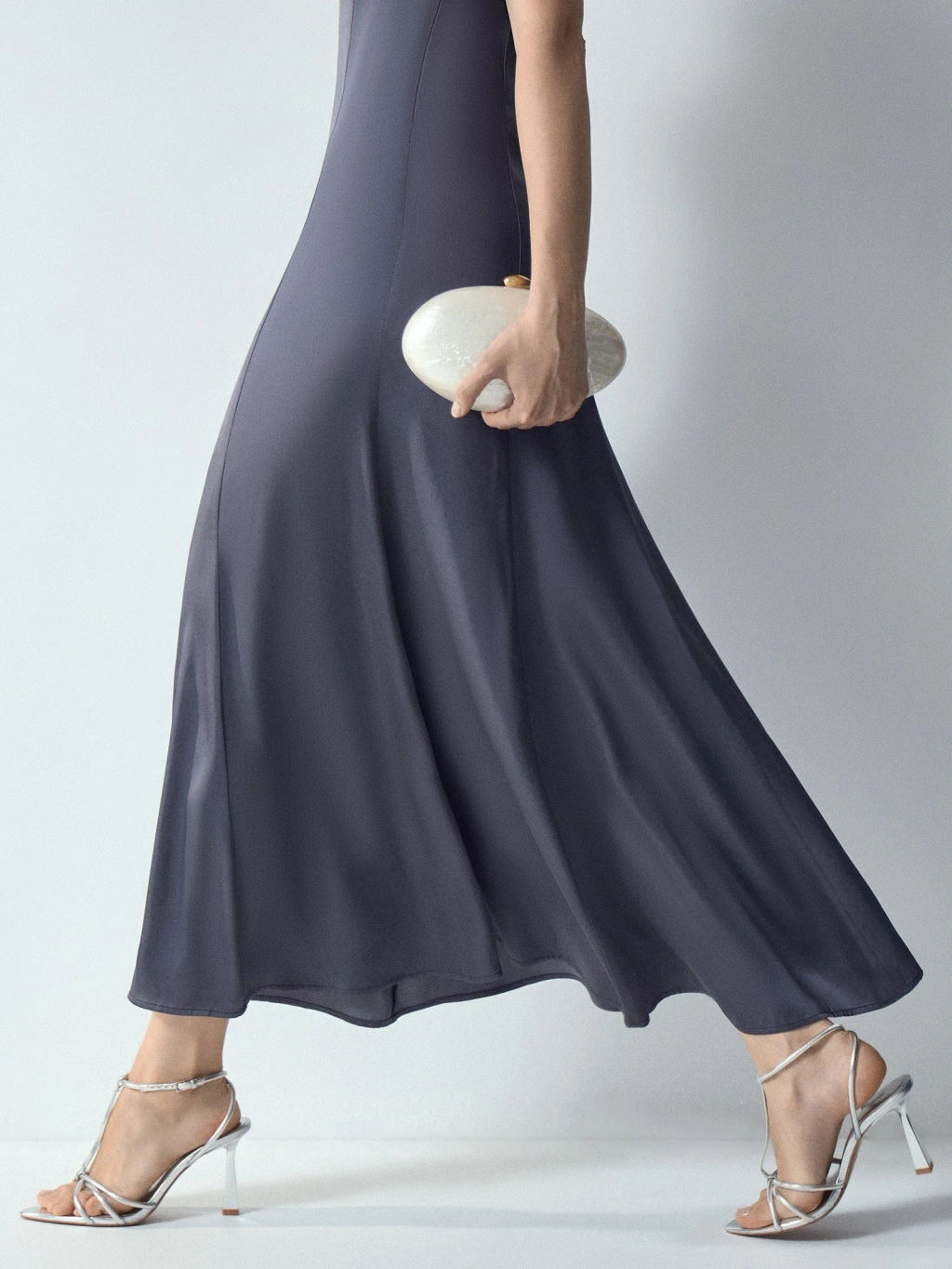 EMKA // Платье макси из ацетата и вискозы  фото 4