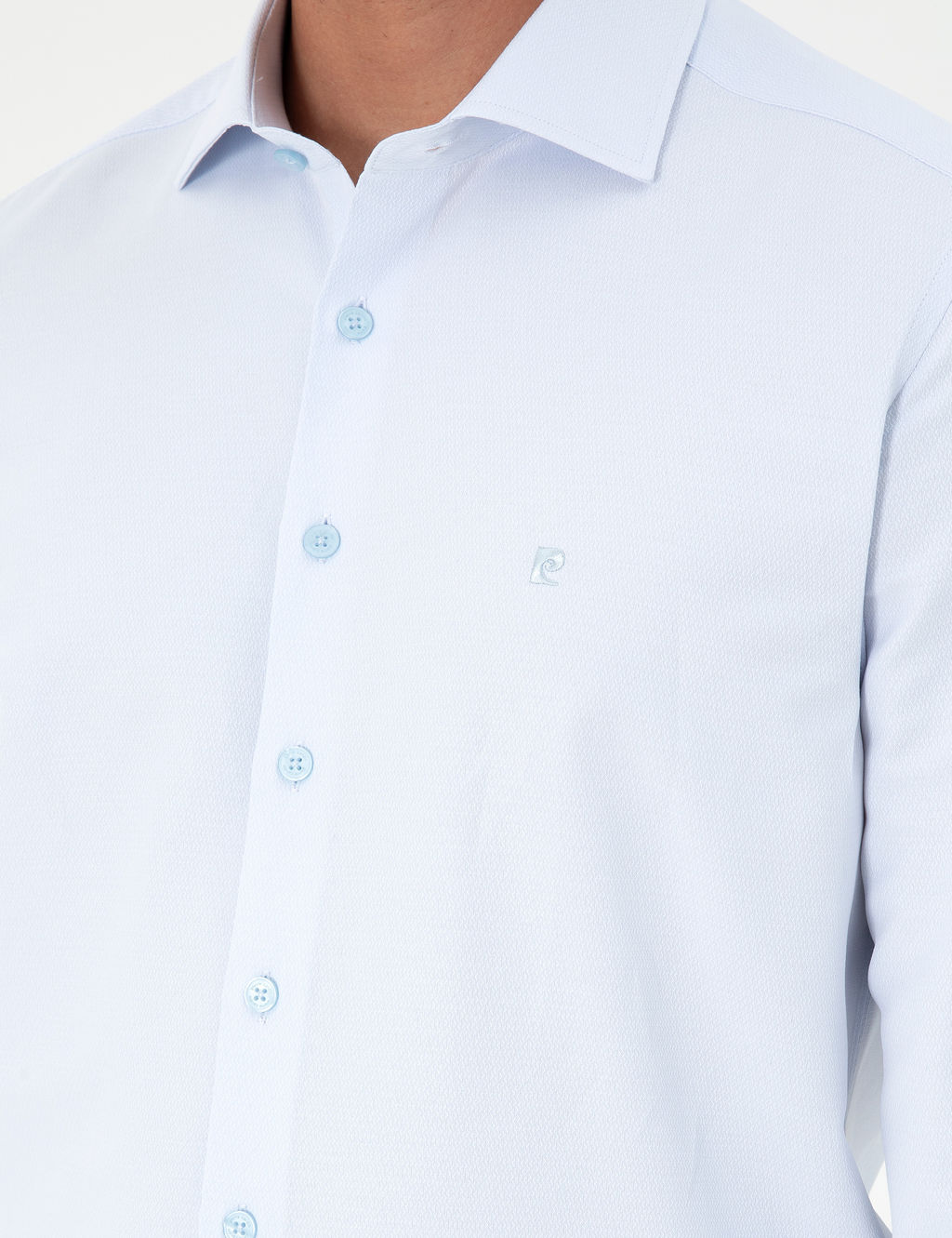 A__k Mavi Slim Fit Uzun Kollu G_mlek