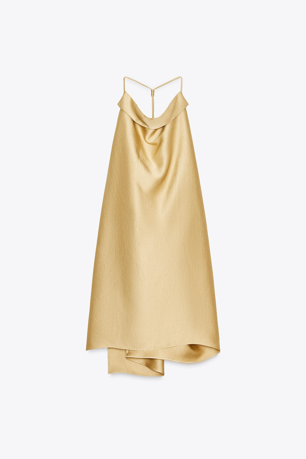 ZW COLLECTION SATIN HALTER TOP - Zara фото 6