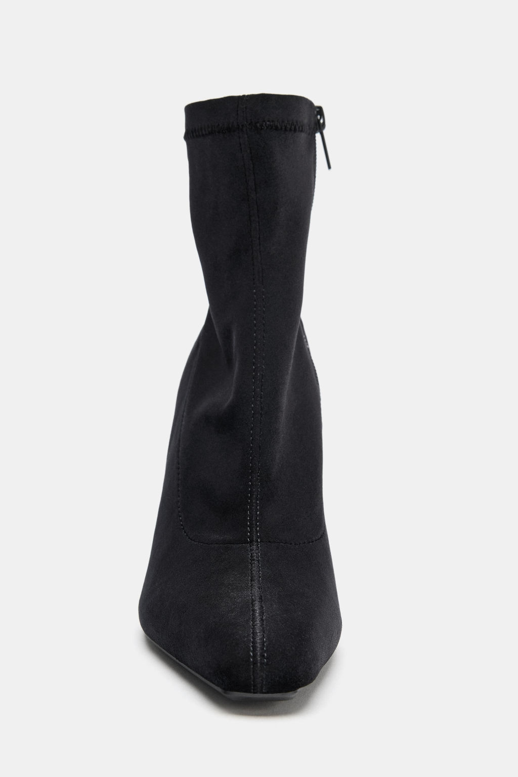 VELVET-EFFECT ANKLE BOOTS