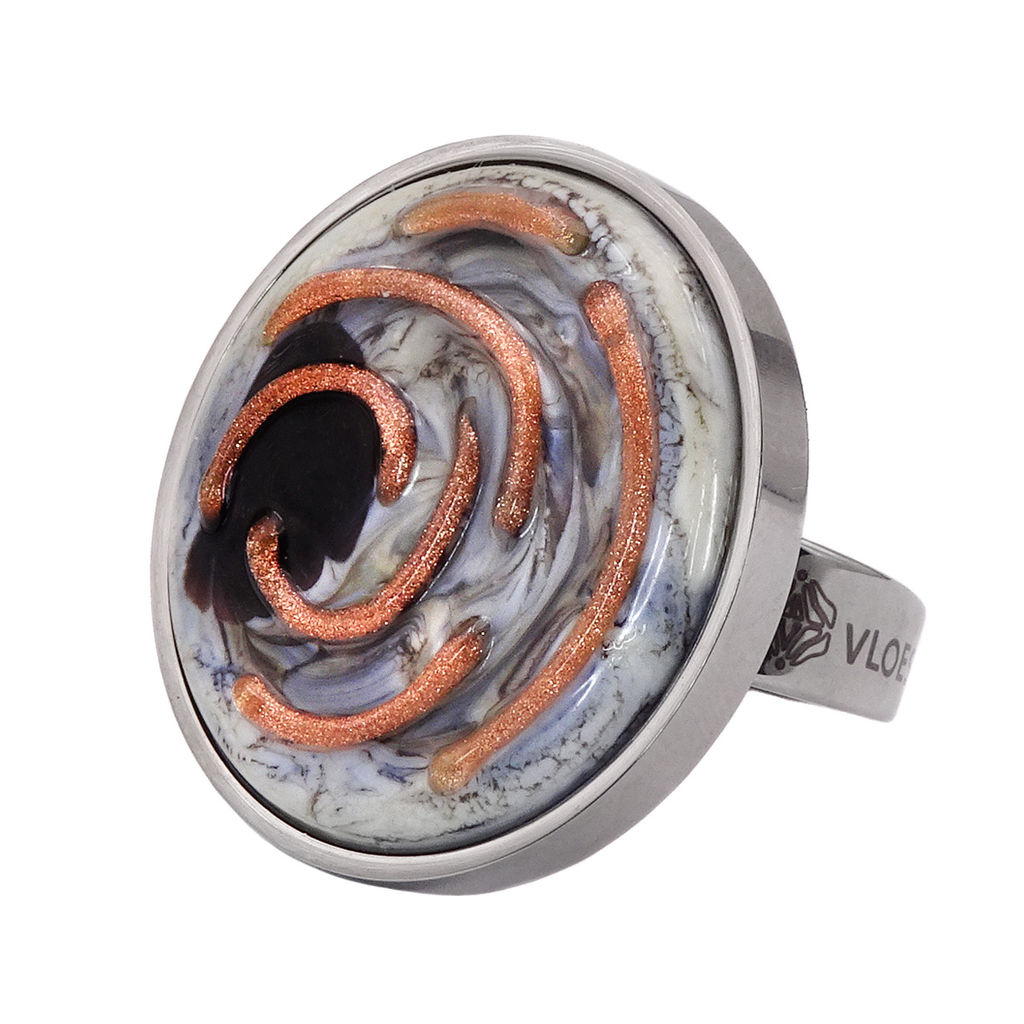 Кольцо из муранского стекла SWIRL KO4577