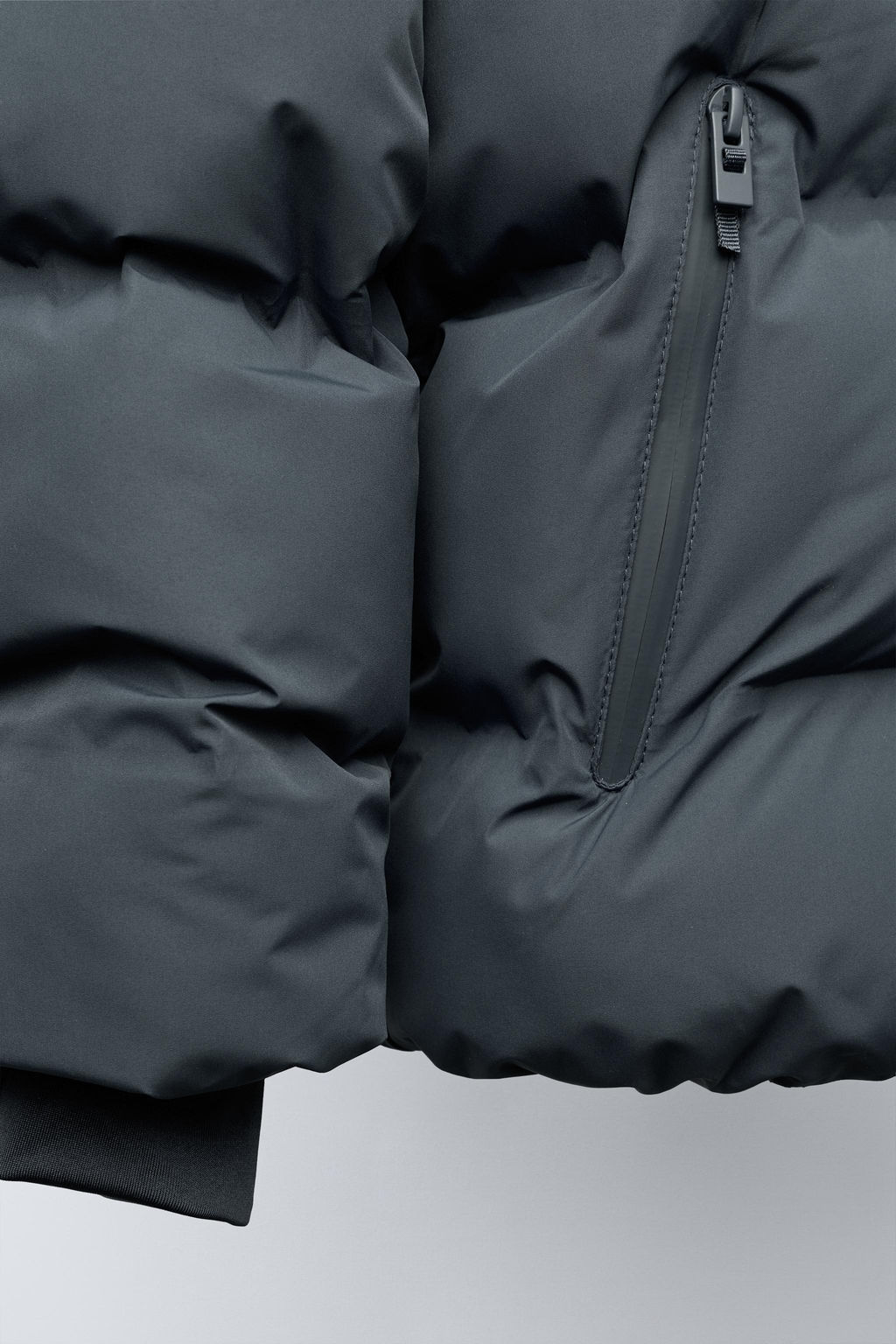 ABRIGO ACOLCHADO ETIQUETA WATER REPELLENT / Gris - Zara фото 6